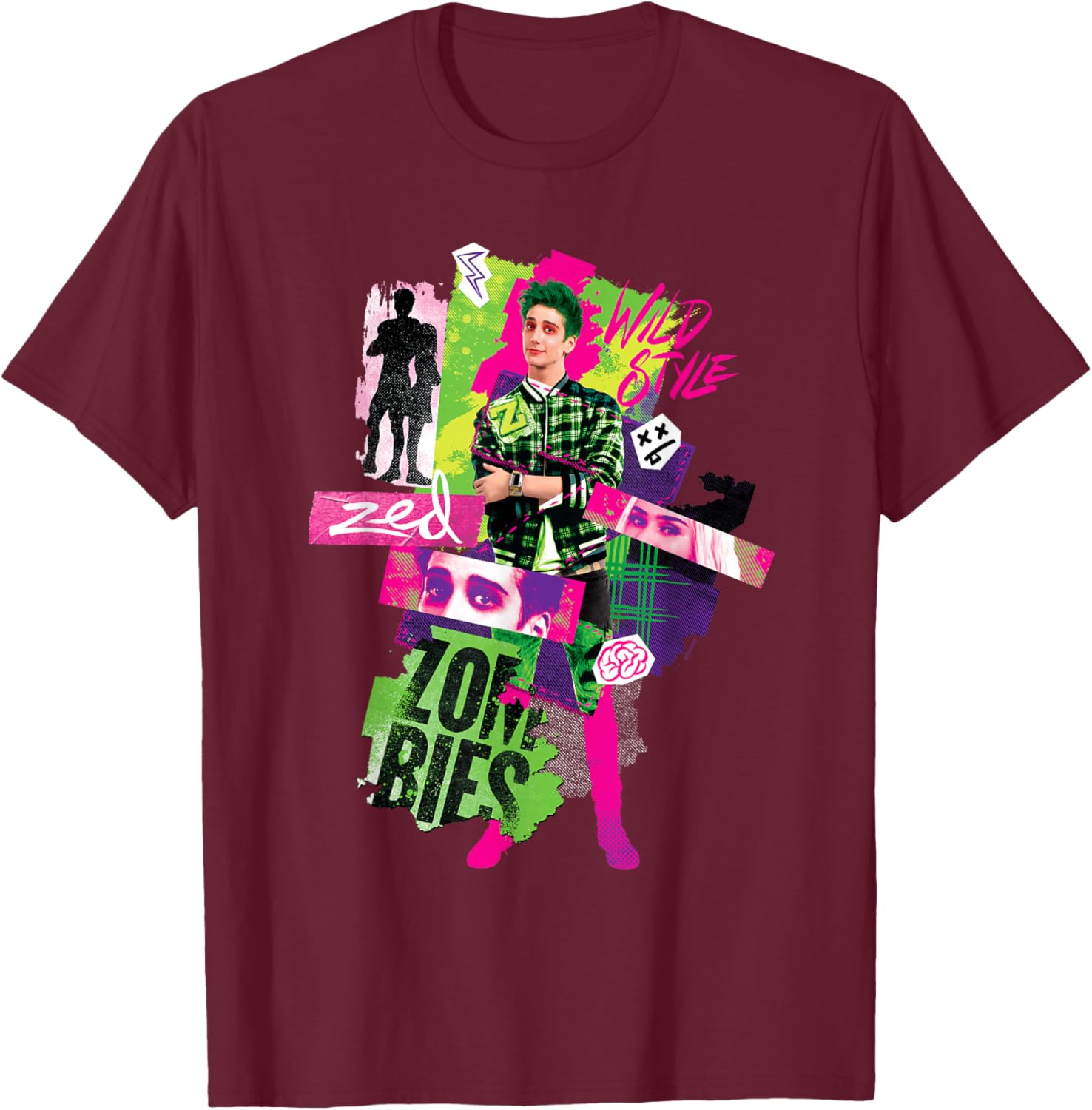 Disney Zombies 3 Zed Wild Style T-Shirt Perfect for Young Fans - 4