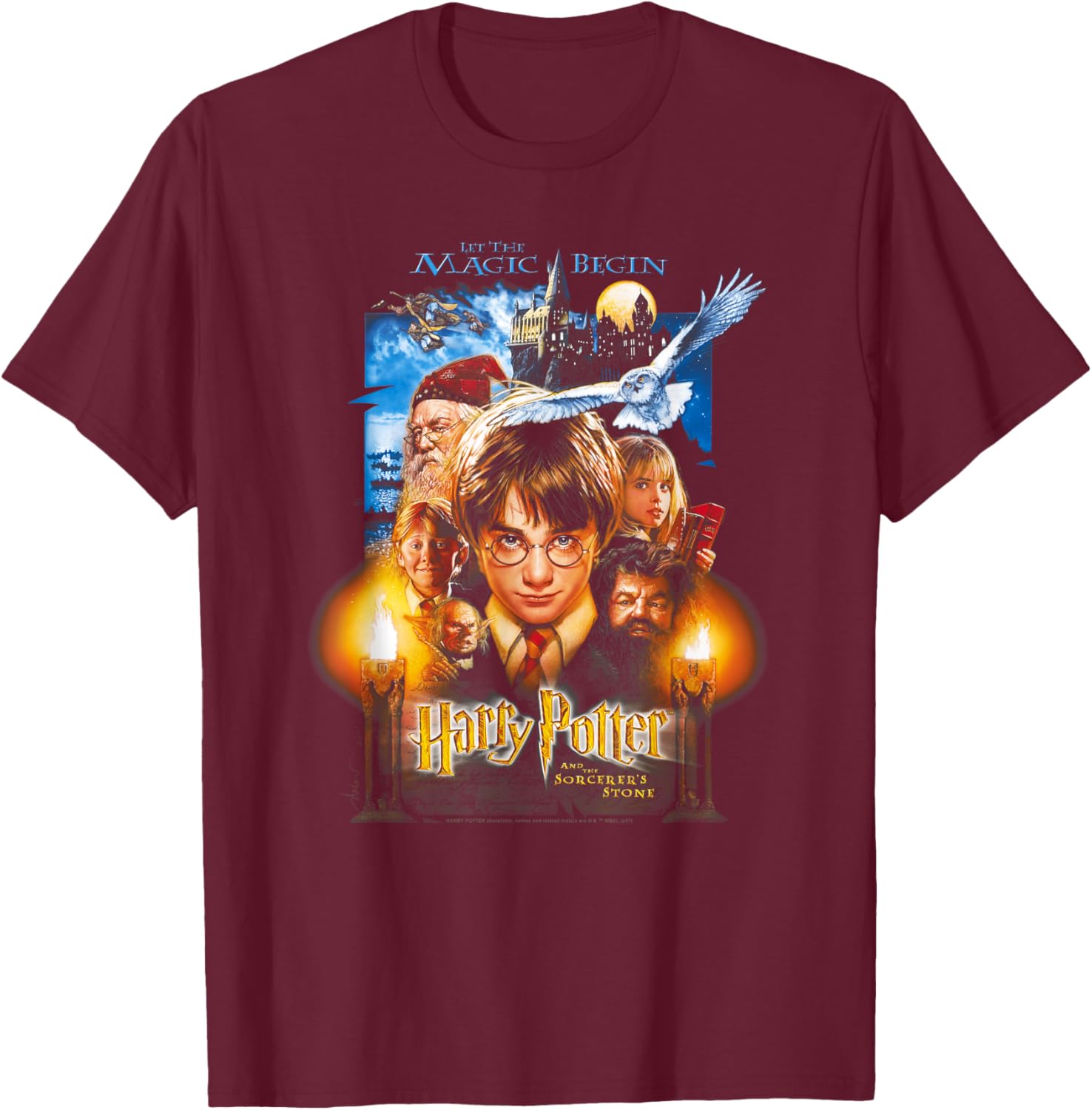 Harry Potter Black Movie Poster T-Shirt for Women - Short Sleeve Small - 5
