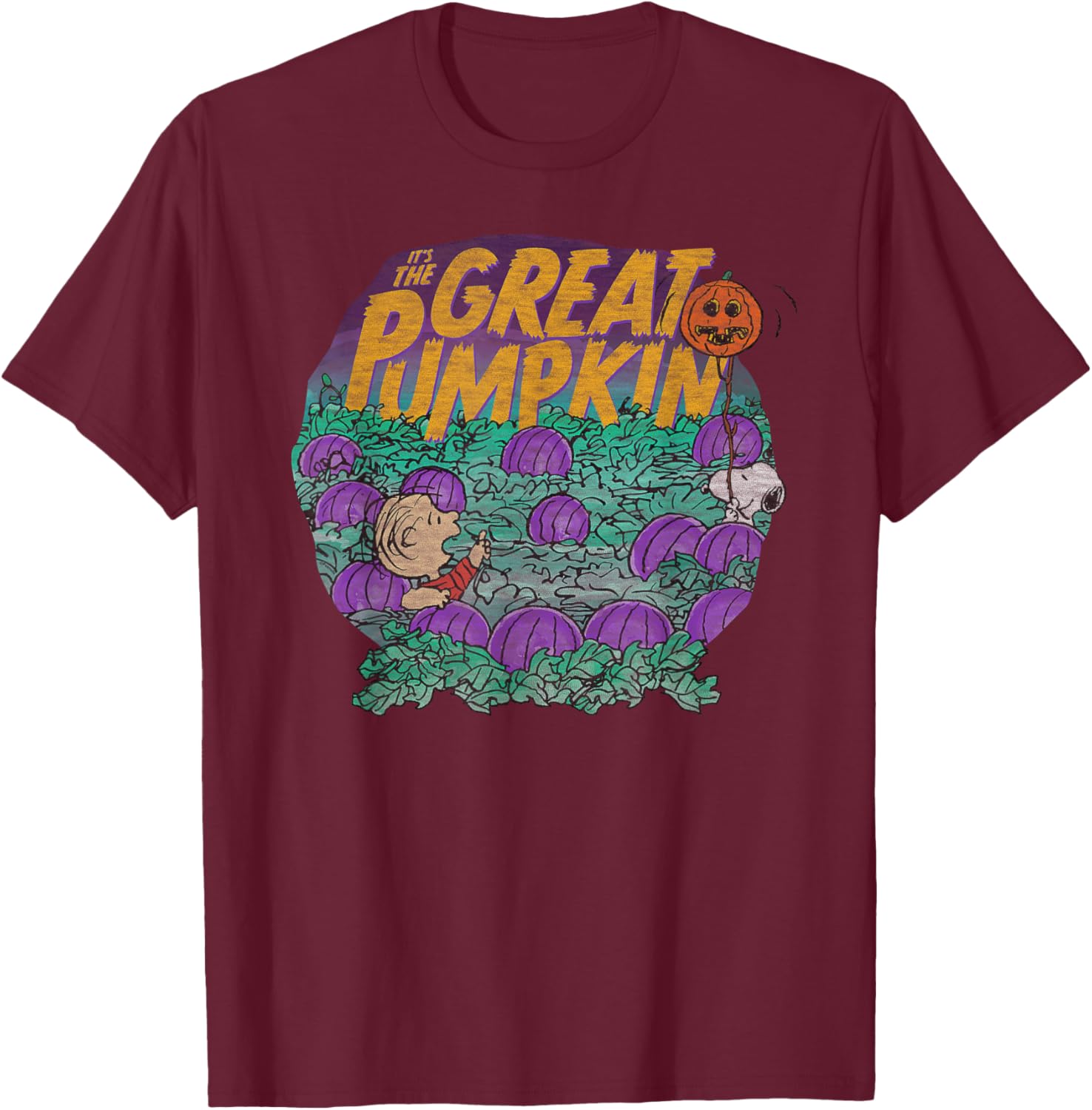 Peanuts Halloween Linus and Snoopy Great Pumpkin T-Shirt for All Ages - 7