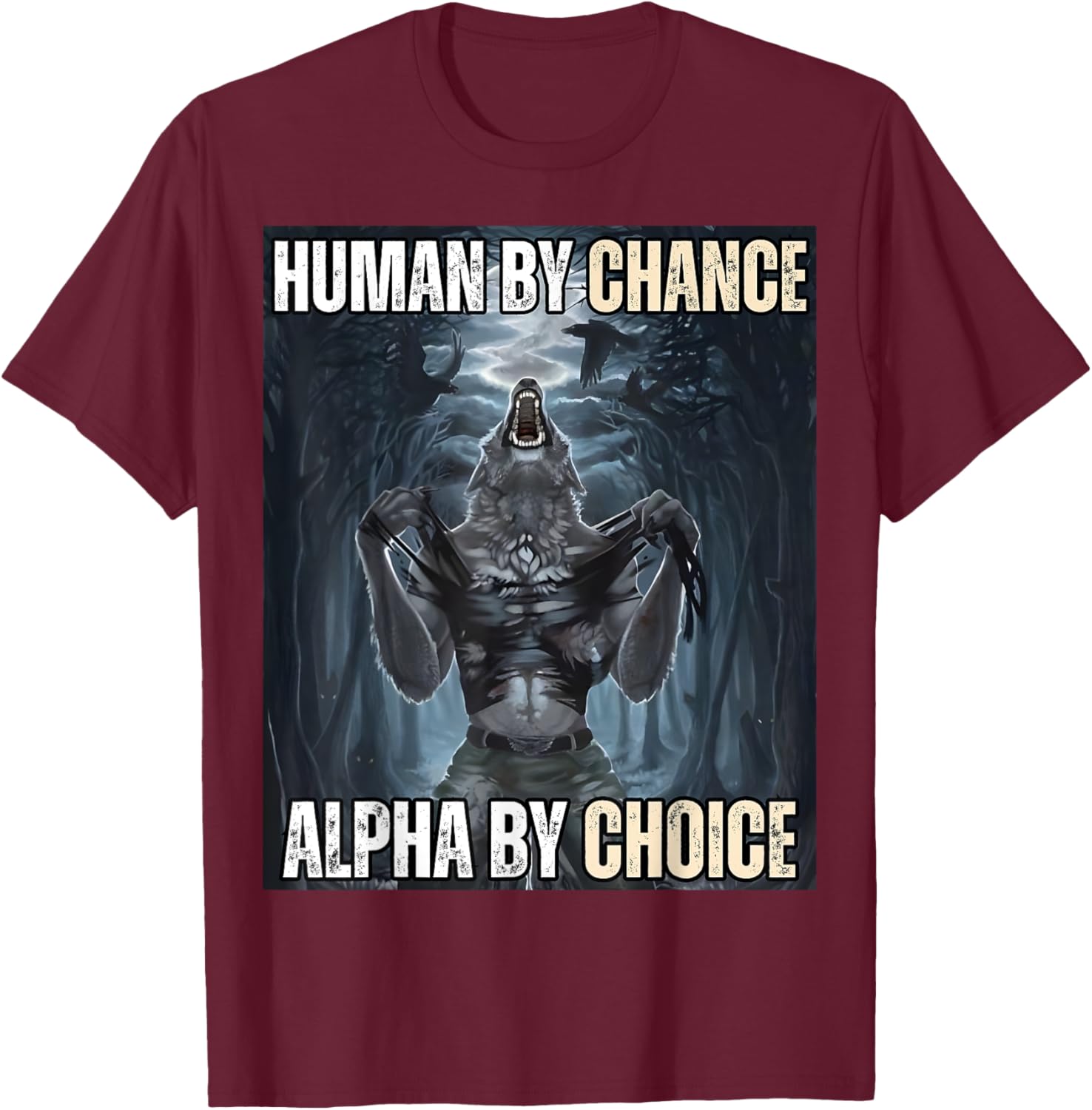 Funny Alpha Wolf Meme T-Shirt for Cool and Unique Style Fans - 8