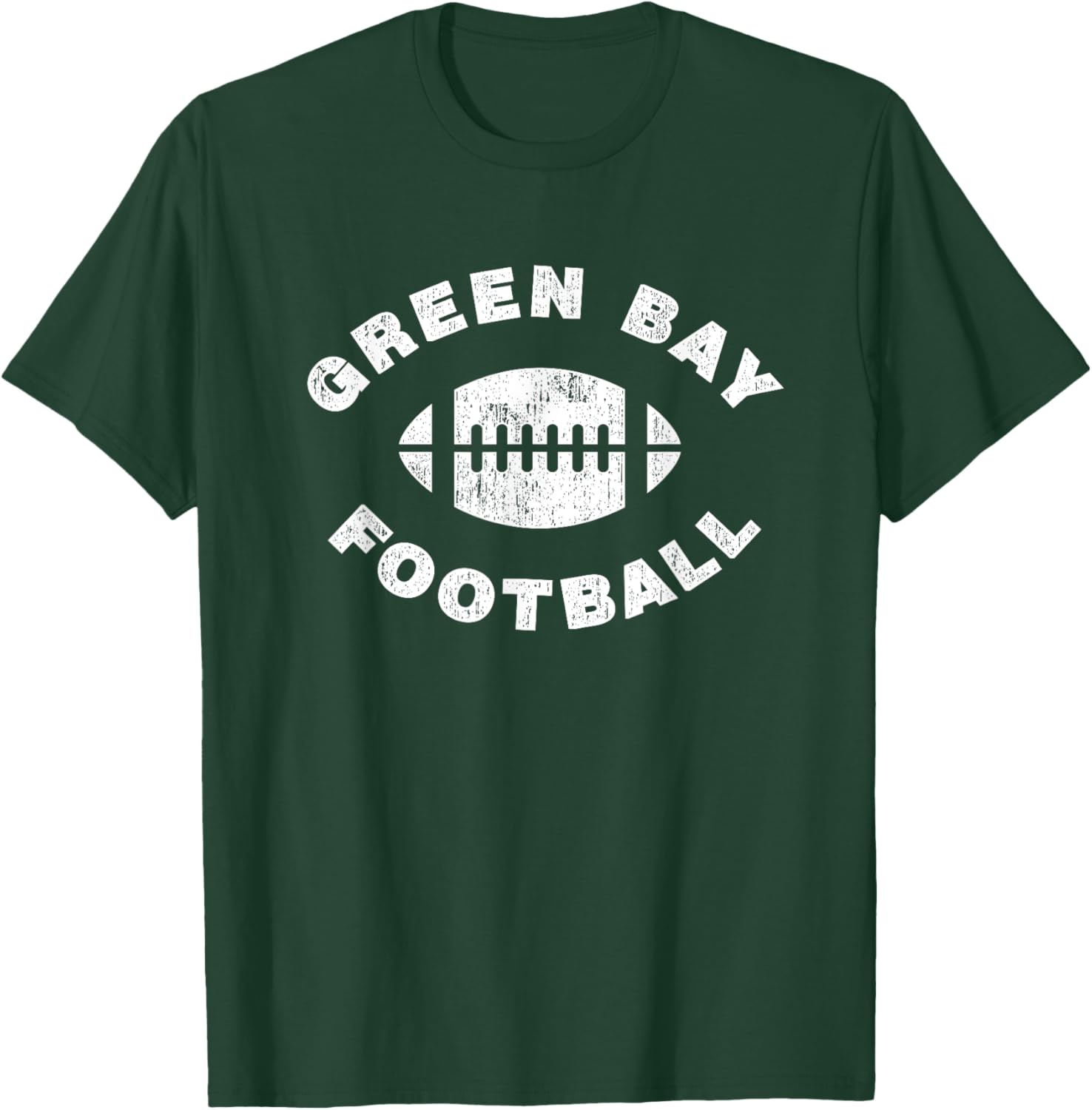 Green Bay Retro Vintage Distressed Football T-Shirt for Sports Fans - 21