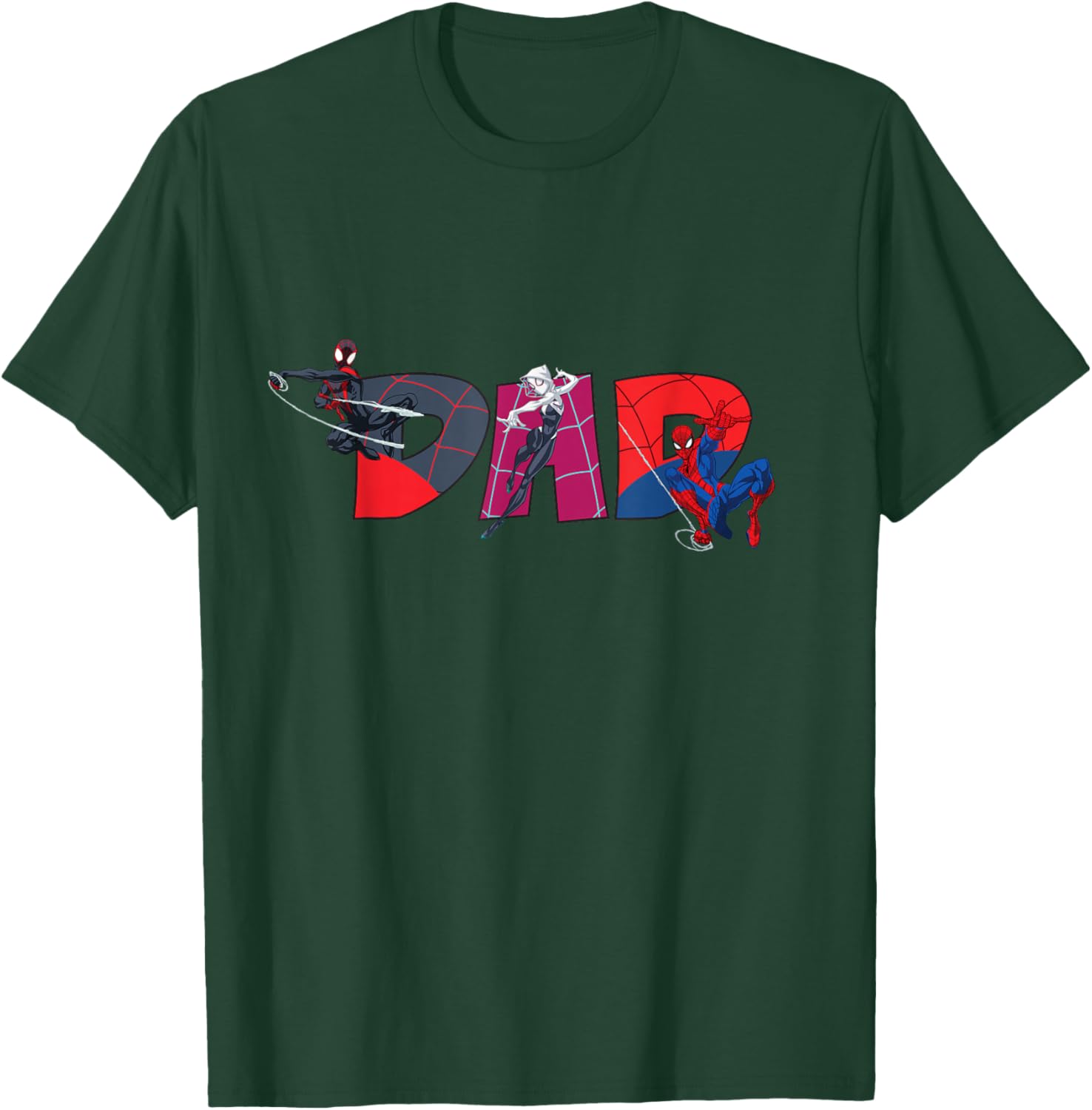 Marvel Spider-Man Trio Dad T-Shirt Perfect for Father's Day and Family Trips - 24