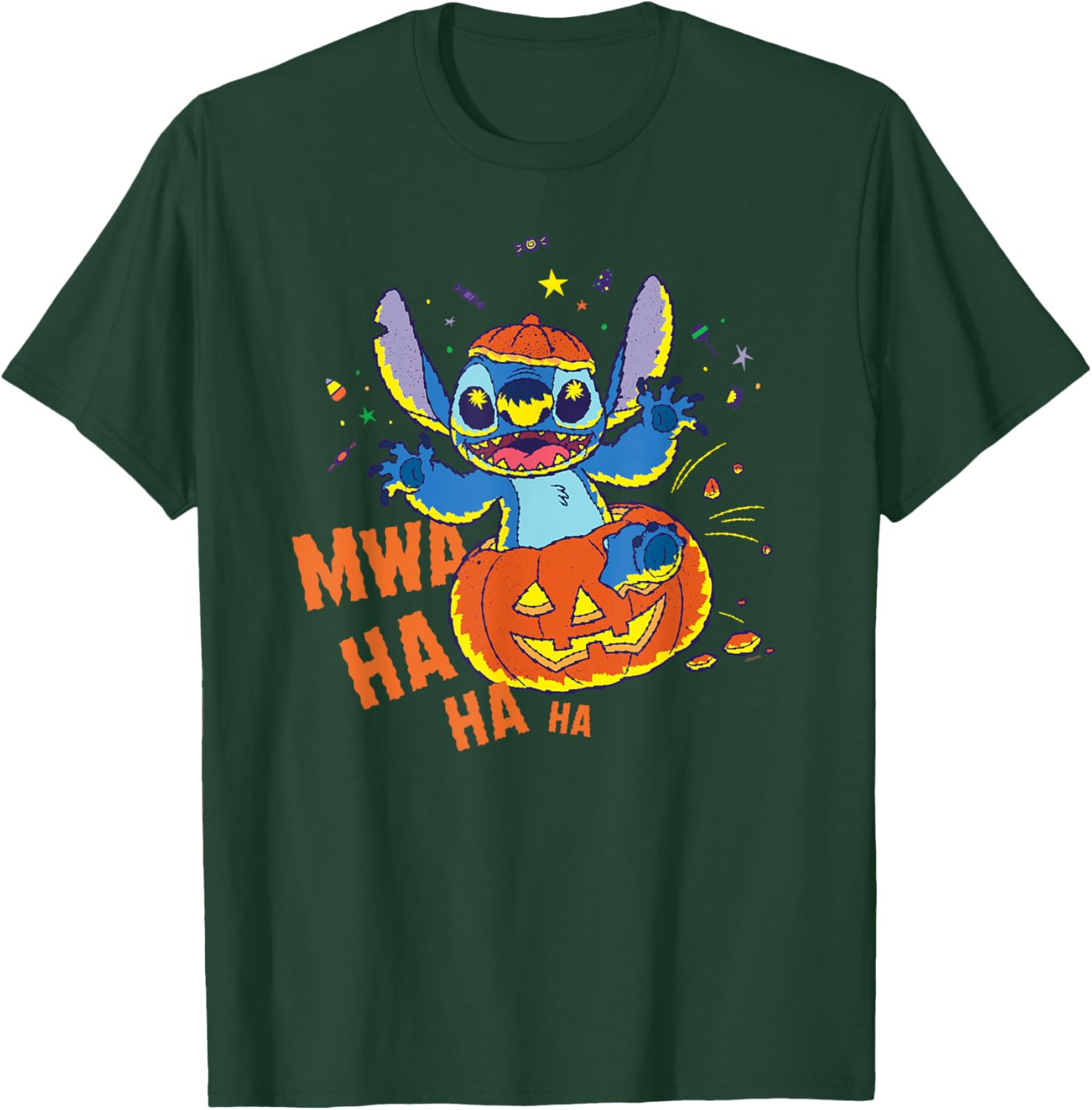 Disney Stitch Jack-o’-Lantern Surprise Halloween T-Shirt for Fun Celebrations - 15