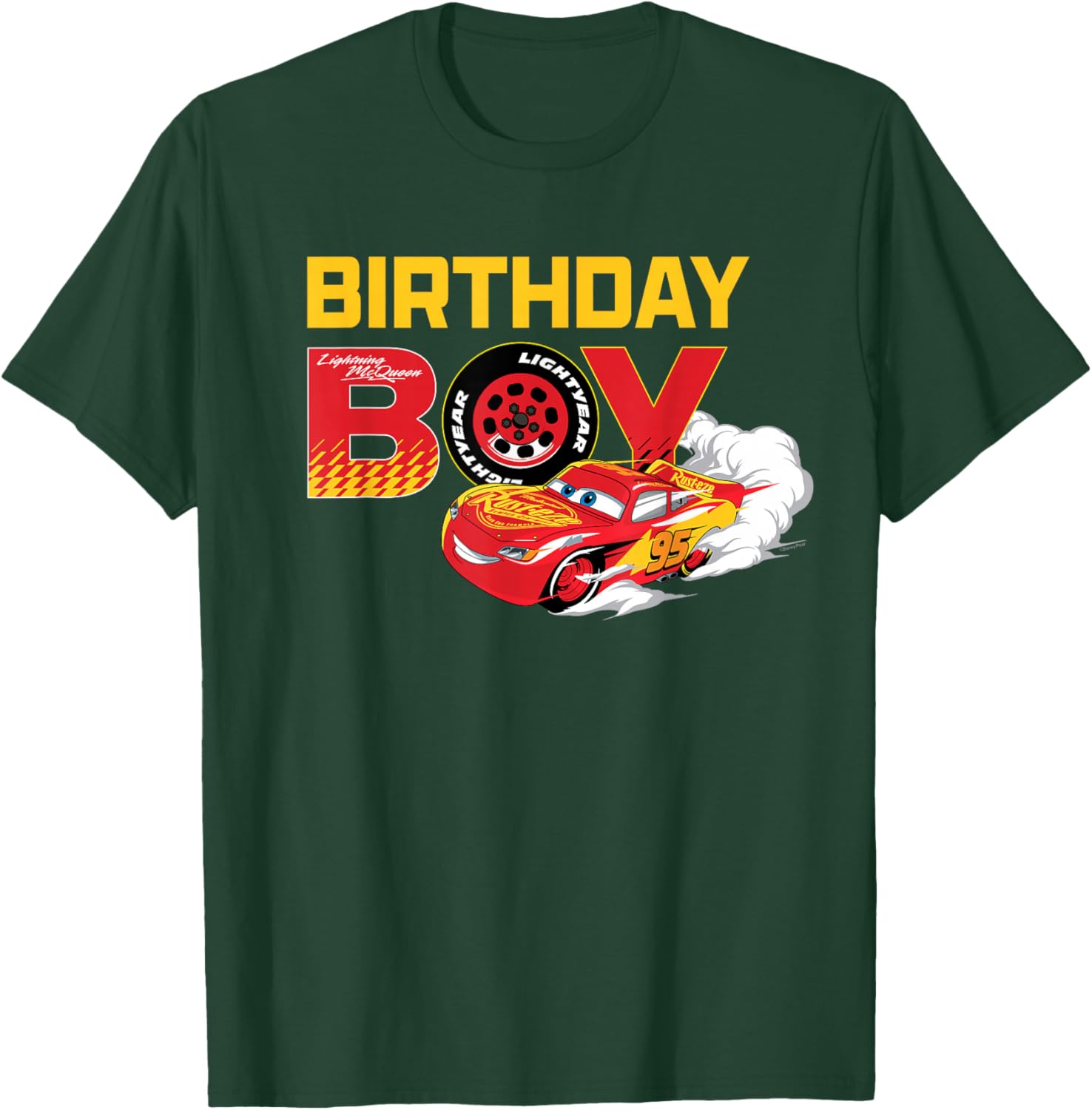 Lightning McQueen Birthday Boy T-Shirt for Disney Pixar Cars Fans - 18