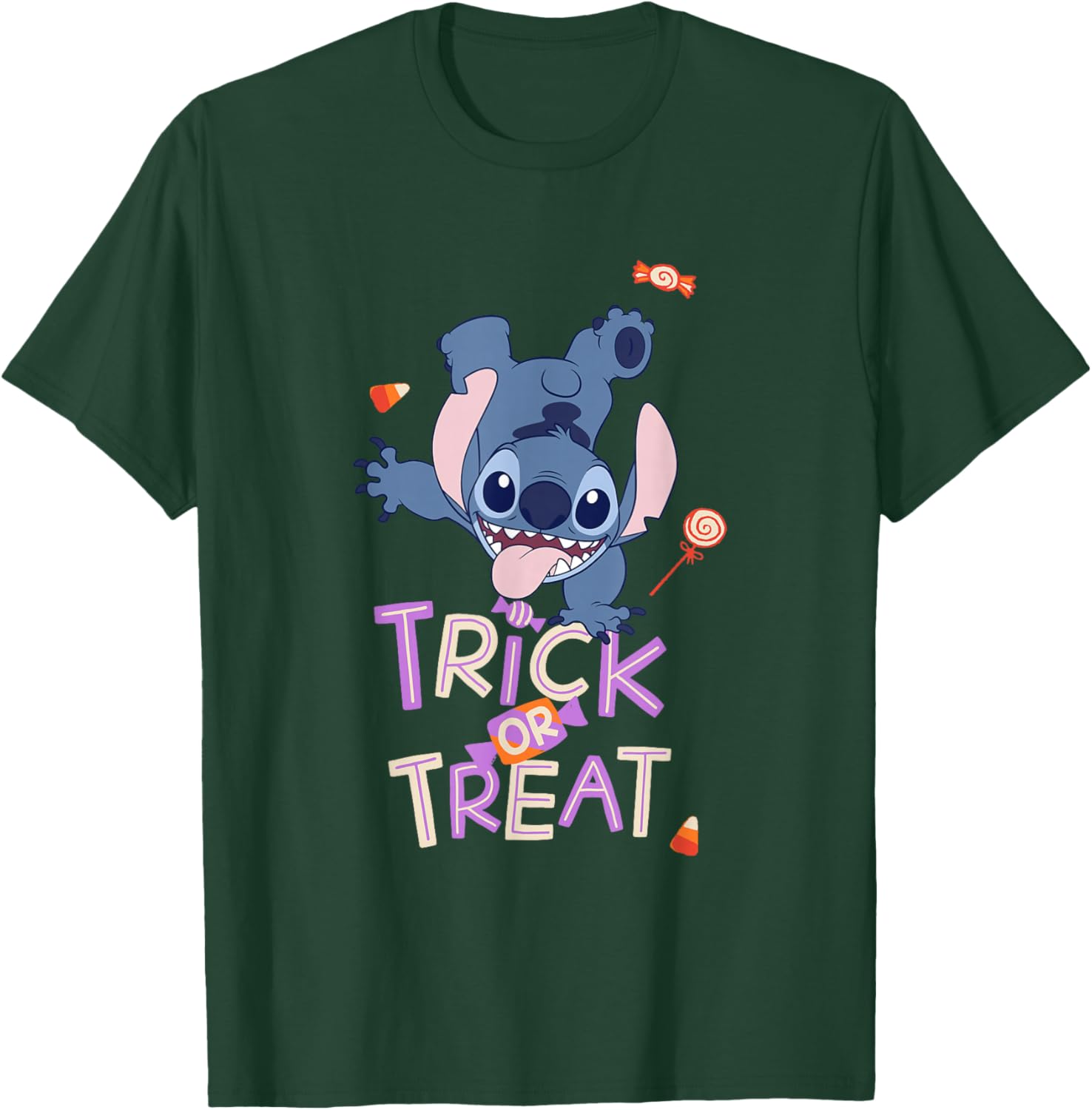 Cute Lilo & Stitch Halloween Trick or Treat T-Shirt for Kids and Adults - 3