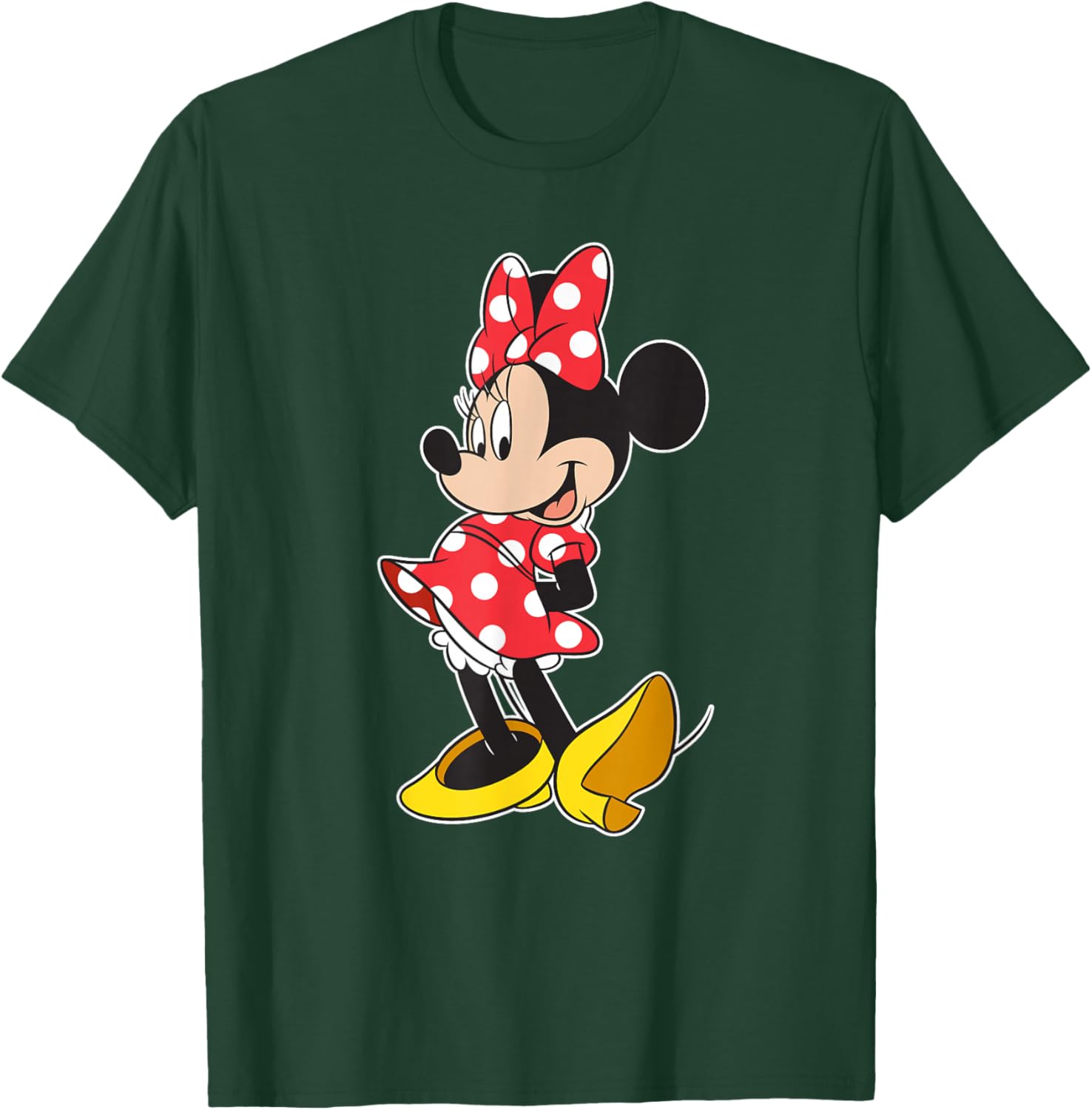 Cute Disney Minnie Mouse Classic Pose T-Shirt for Kids and Adults - 6