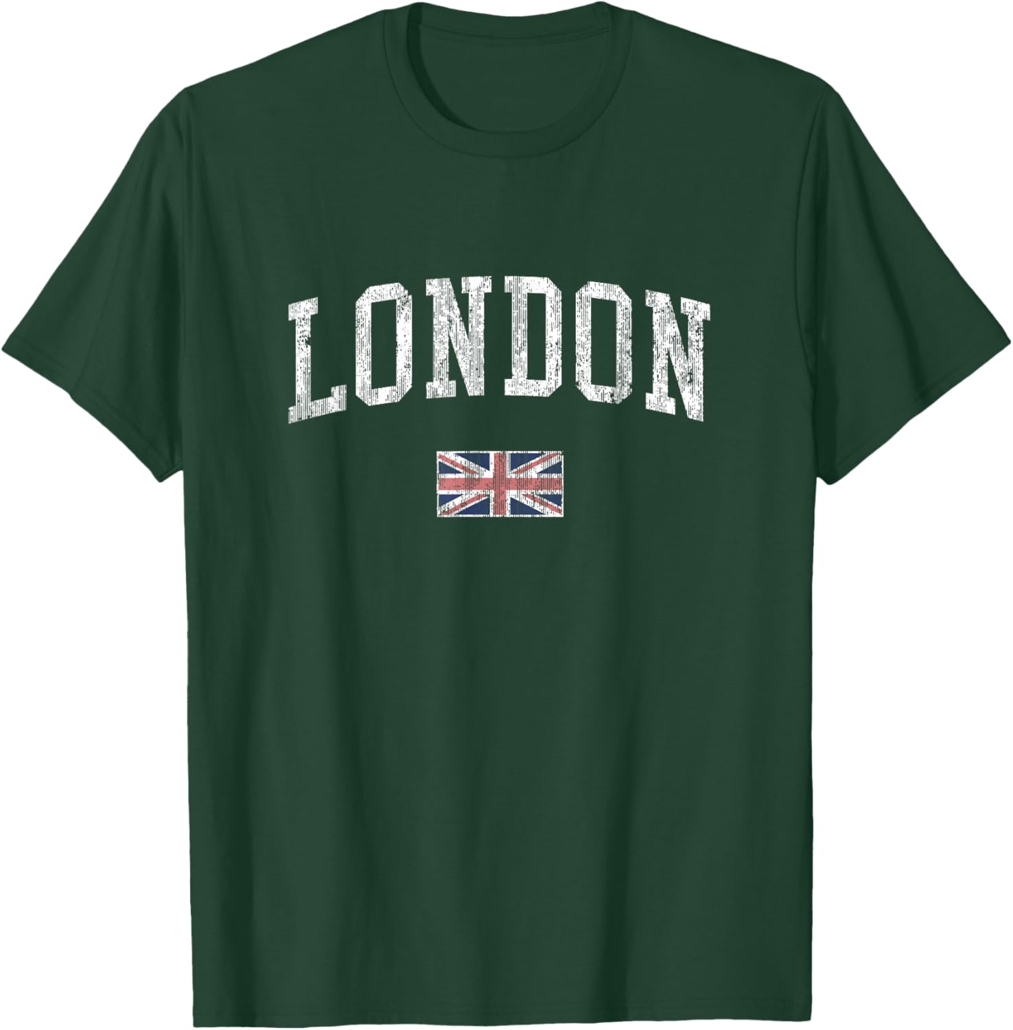 London Vintage Sports T-Shirt with British Flag Design for Men and Women - 20