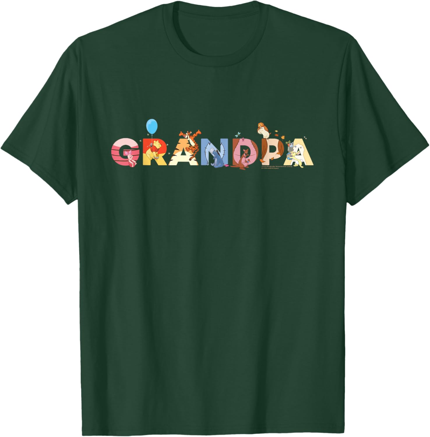 Disney Winnie the Pooh Grandpa Gift Family Trip T-Shirt for All Ages - 5