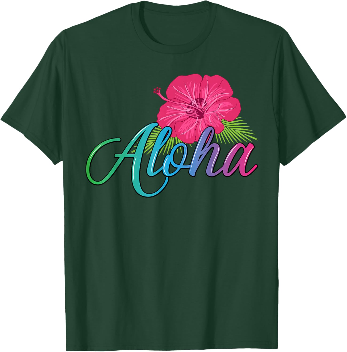 Aloha Hawaii T-Shirt with Aloha Flower Spirit - Casual Island Style - 5