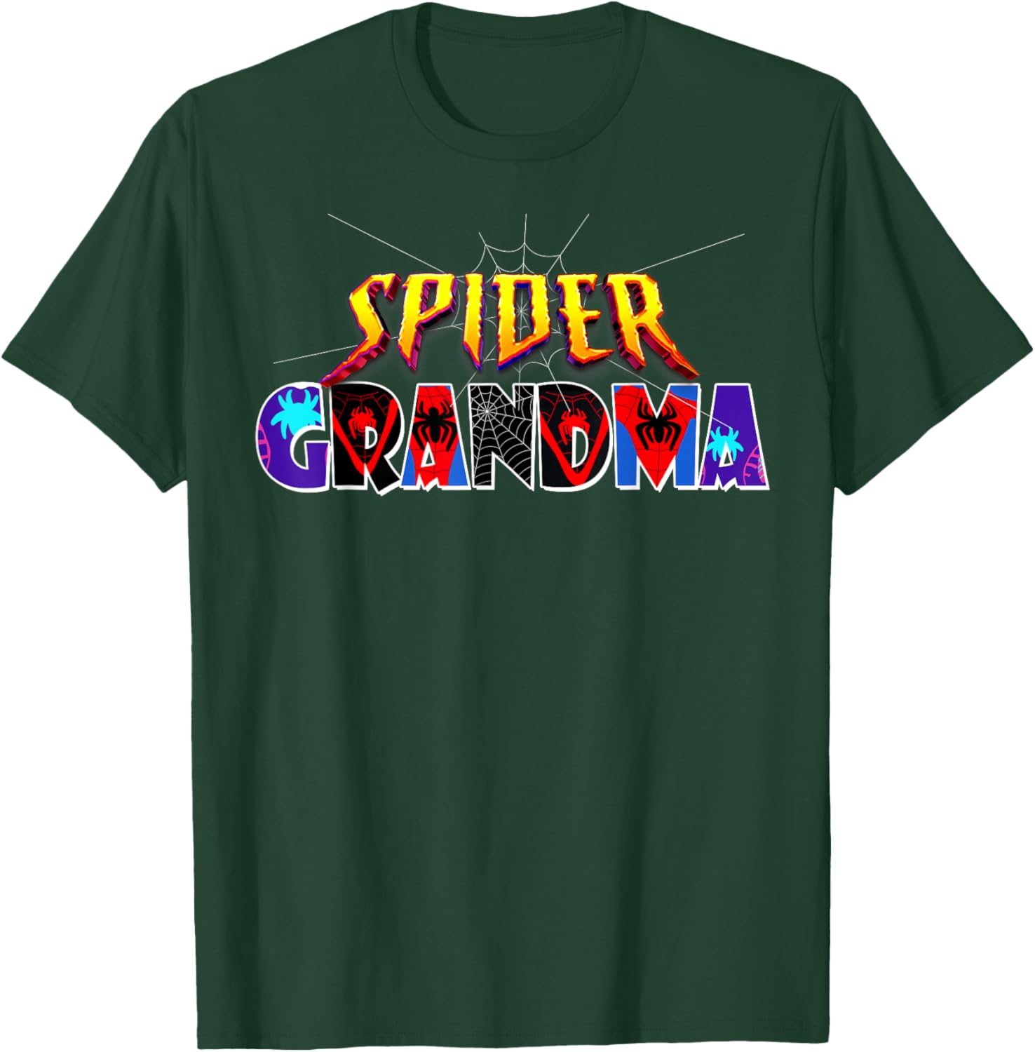 Cute Spider Grandma Shirt for Birthday Mothers Day and Halloween Fun - 15
