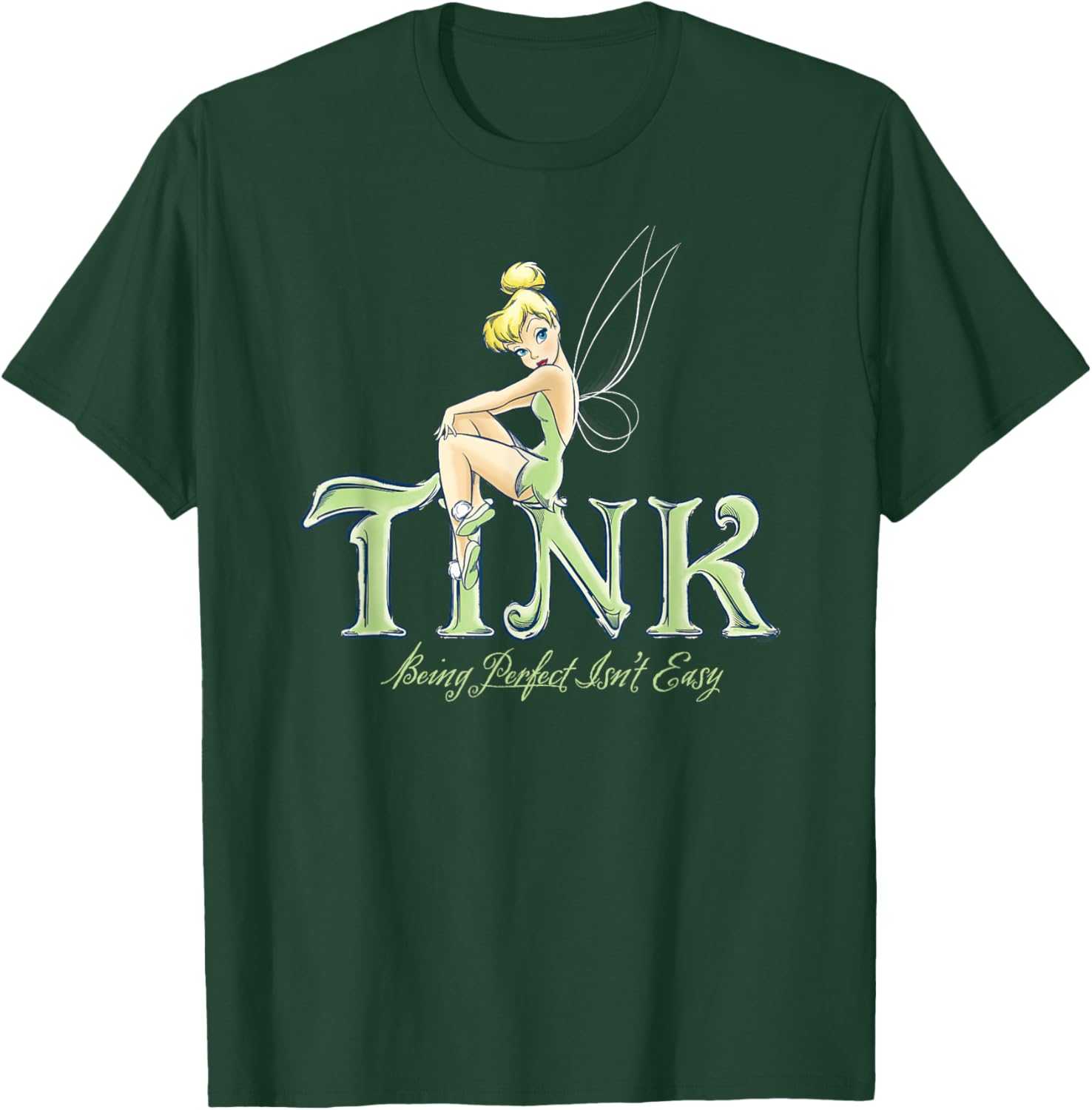 Disney Tinker Bell Perfect Isn't Easy T-Shirt - Cute Peter Pan Apparel - 21