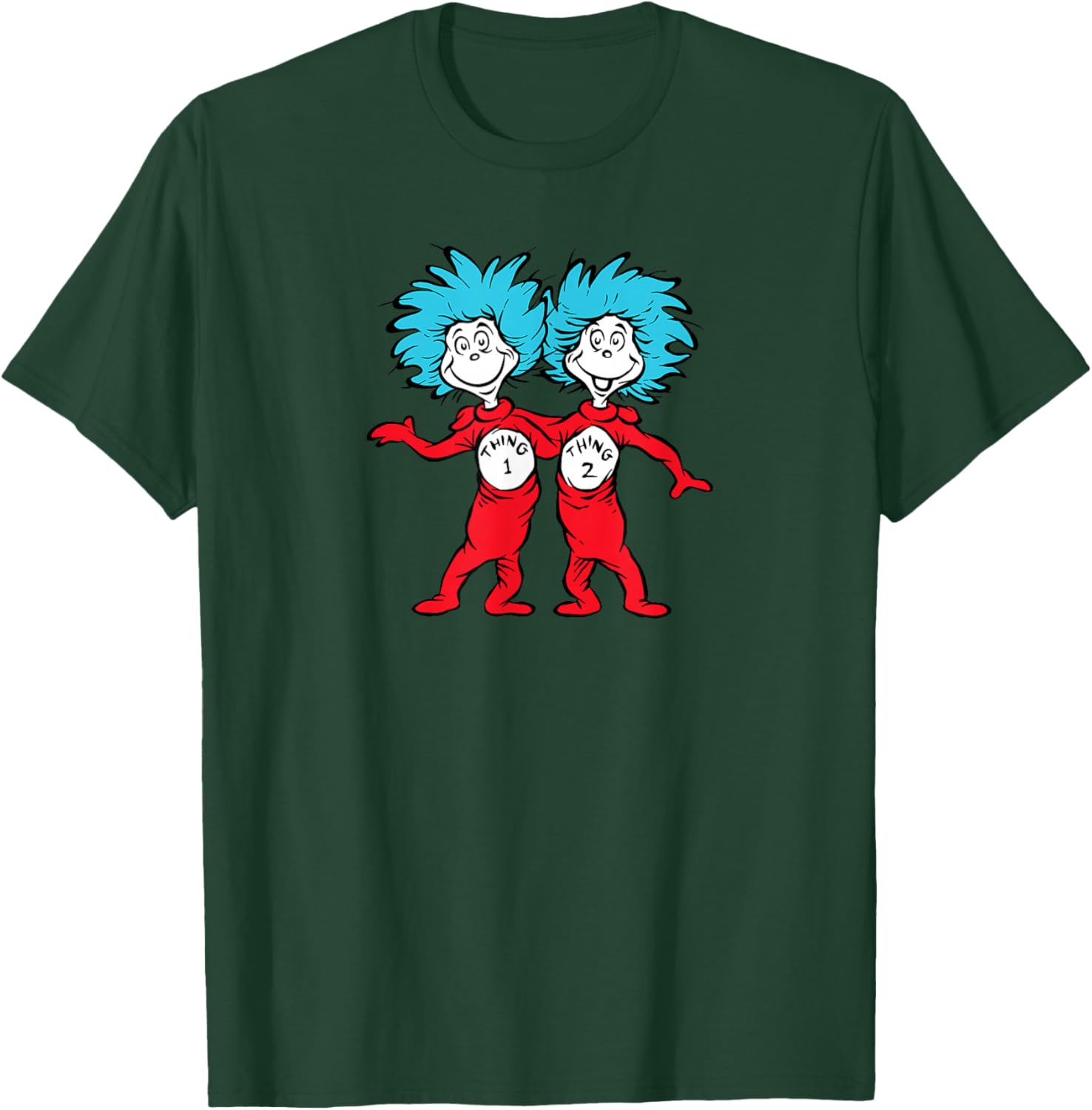Dr. Seuss Thing 1 Thing 2 Buddies T-Shirt for Fun Lovers and Kids - 26