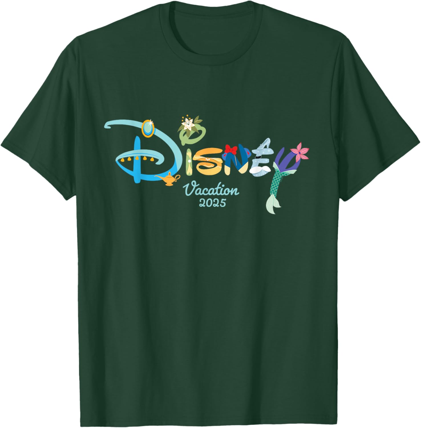 Disney Princess Letters Logo T-Shirt for Magical Disney Vacation 2025 - 14