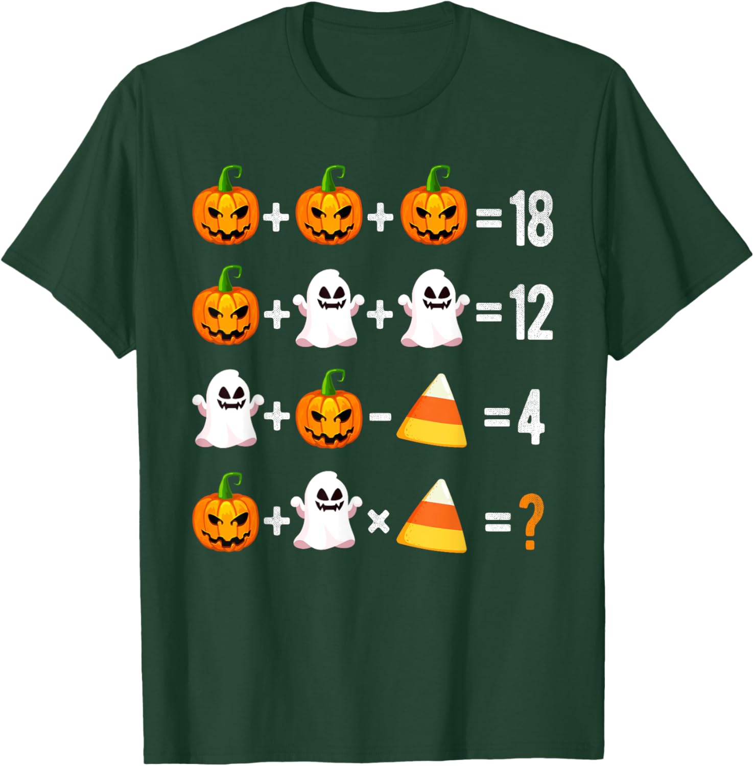 Halloween Order of Operations Math Pumpkin T-Shirt for Teachers - 4