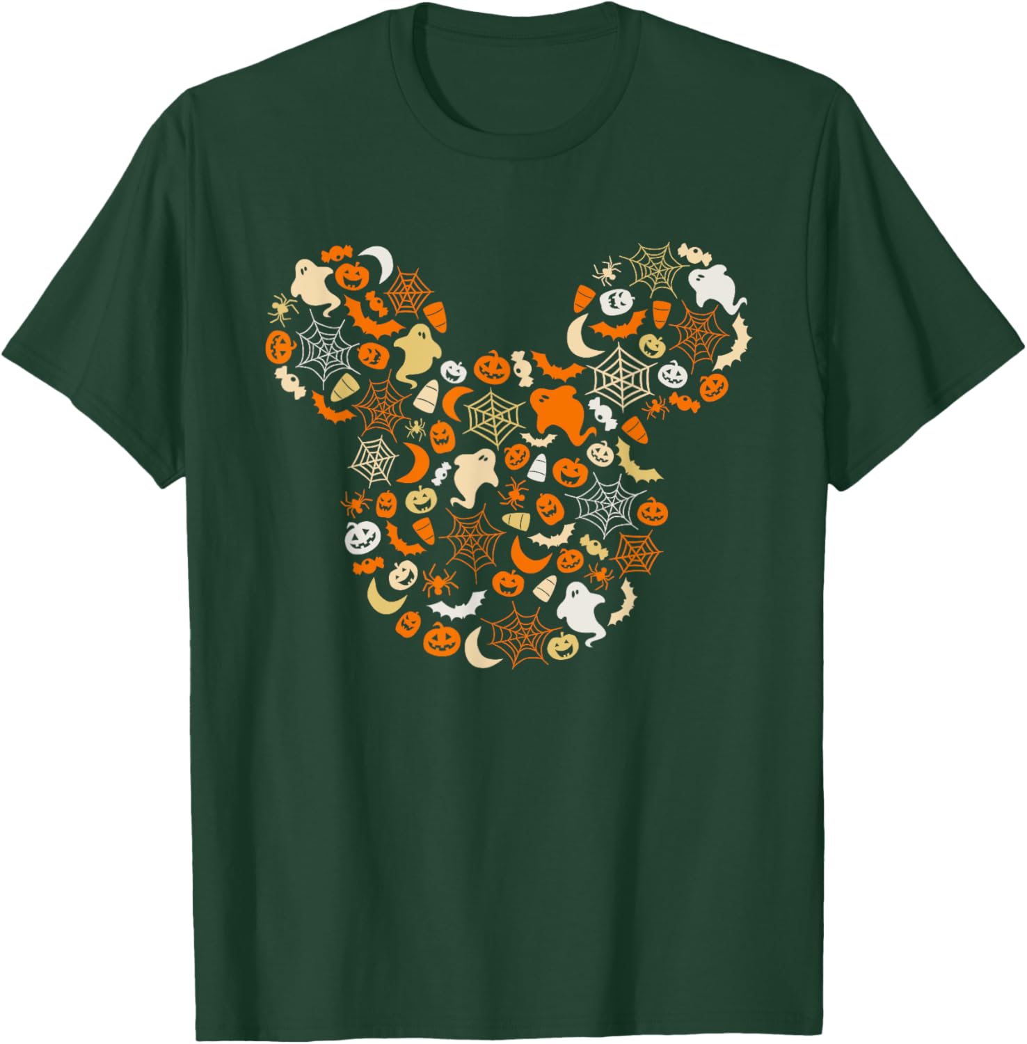 Disney Mickey Mouse Halloween T-Shirt with Ghosts Pumpkins and Spiders - 7