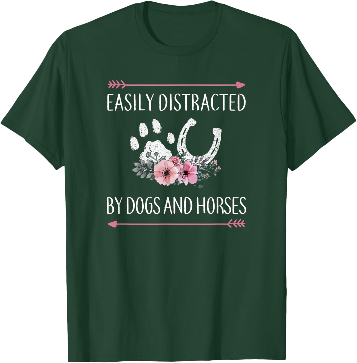 Horse Lover T-Shirt for Women, Teens, and Girls - Cute Horse Design - 6