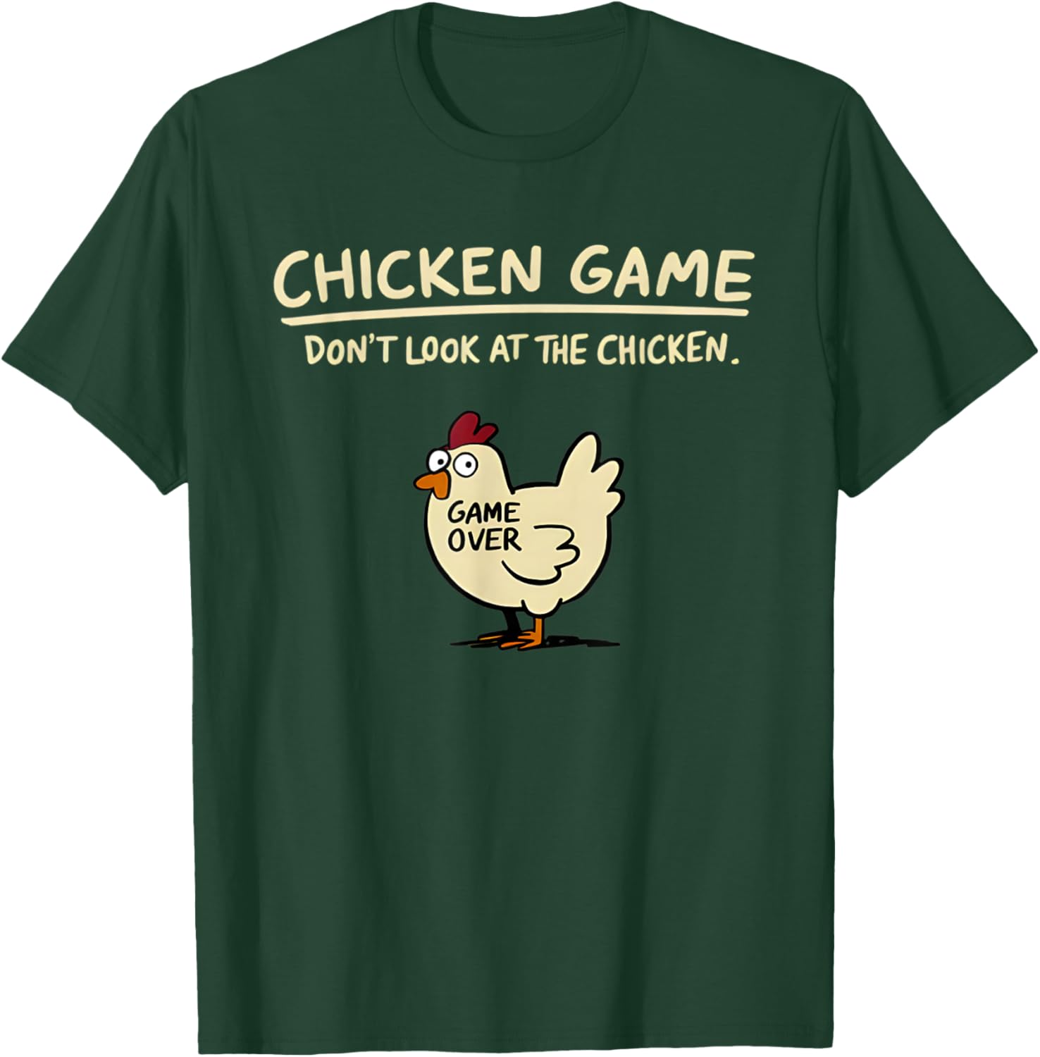 Funny Chicken T-Shirt Don't Look At The Chicken Game Apparel for All - 12