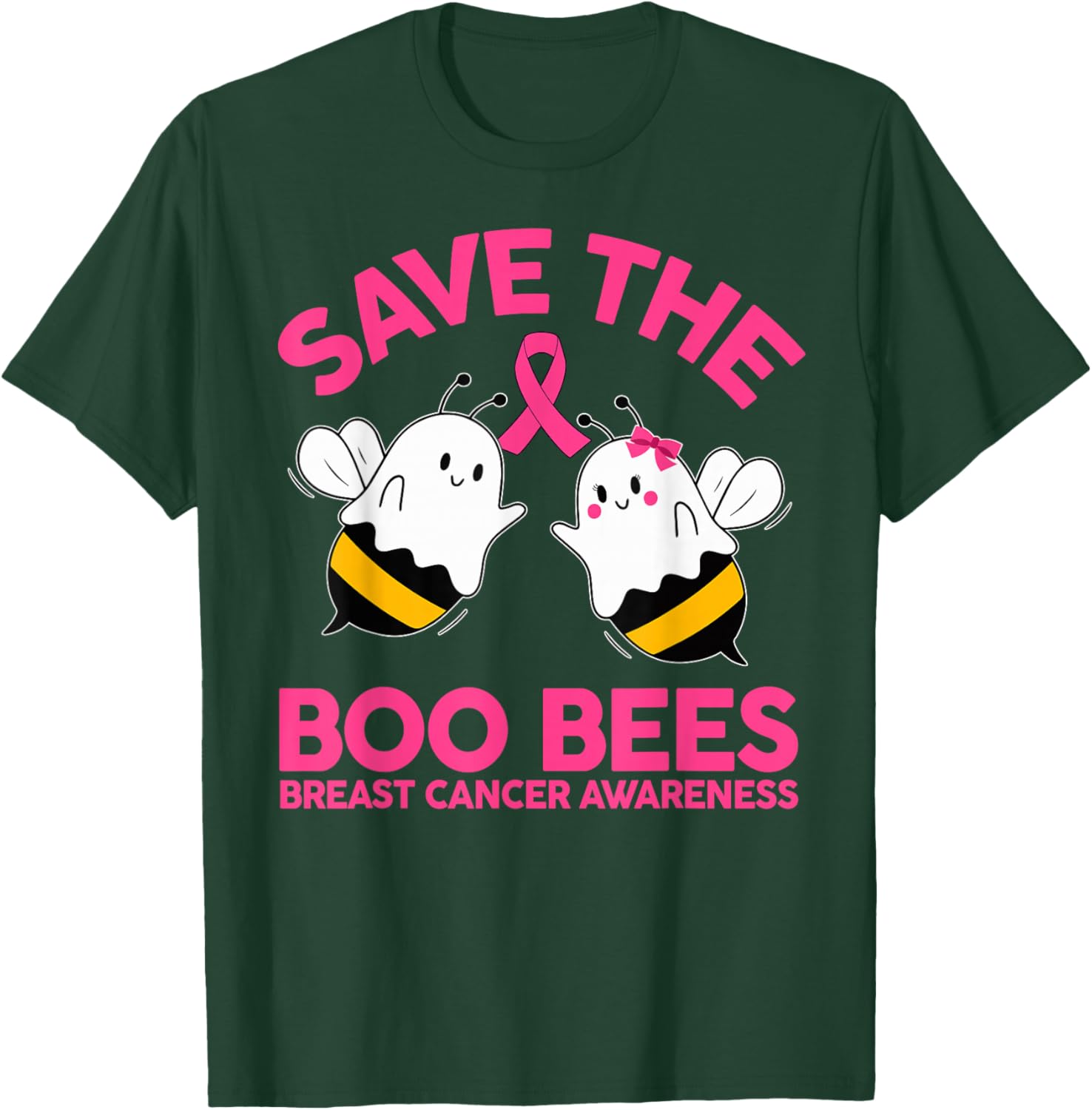 Save The Boobees Breast Cancer Halloween T-Shirt for Women - 3