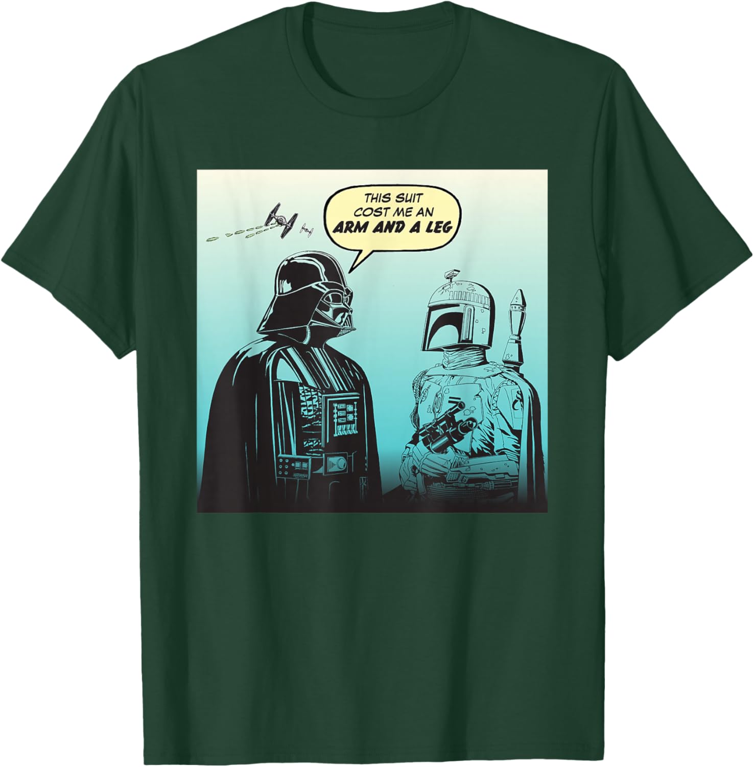 Star Wars Funny Darth Vader and Boba Fett Comic T-Shirt for Fans - 24