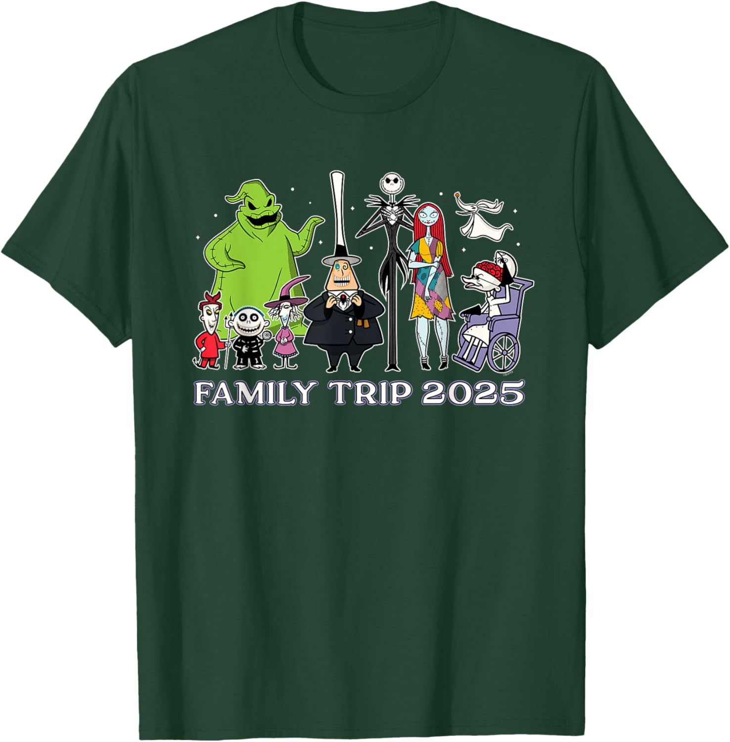 Disney The Nightmare Before Christmas Family Trip T-Shirt 2025 Fun Design - 11