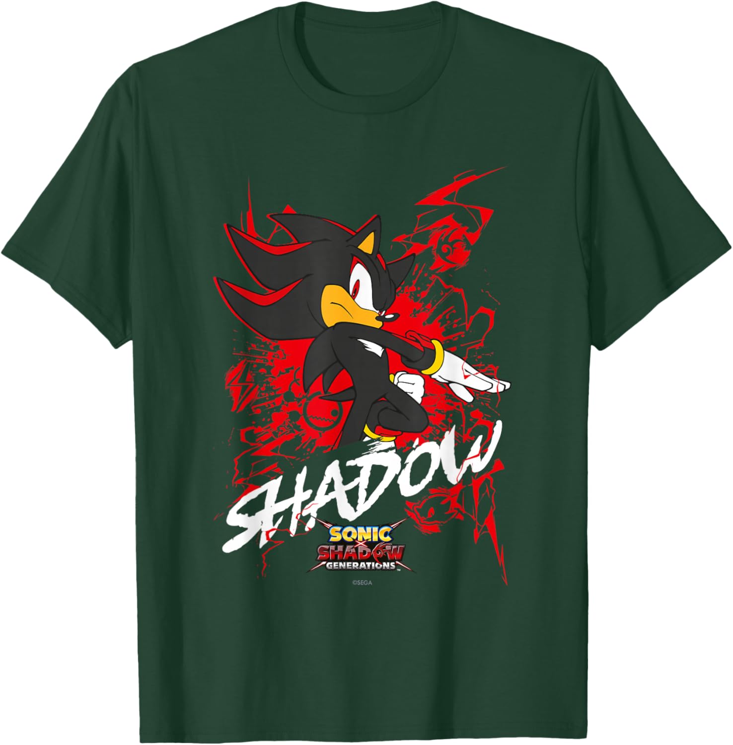 Sonic the Hedgehog Shadow T-Shirt for Fans of Sonic X and Generations - 14
