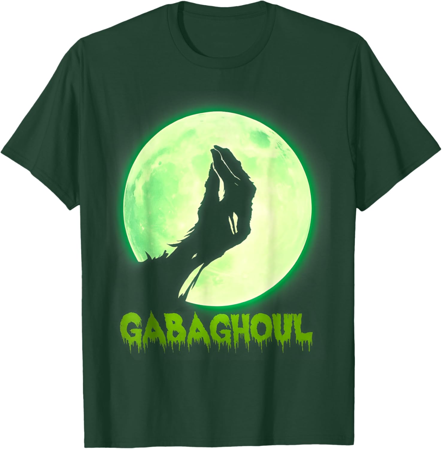 Gabaghoul Funny Hand Moon Italian Joke Halloween T-Shirt for Men and Women - 4