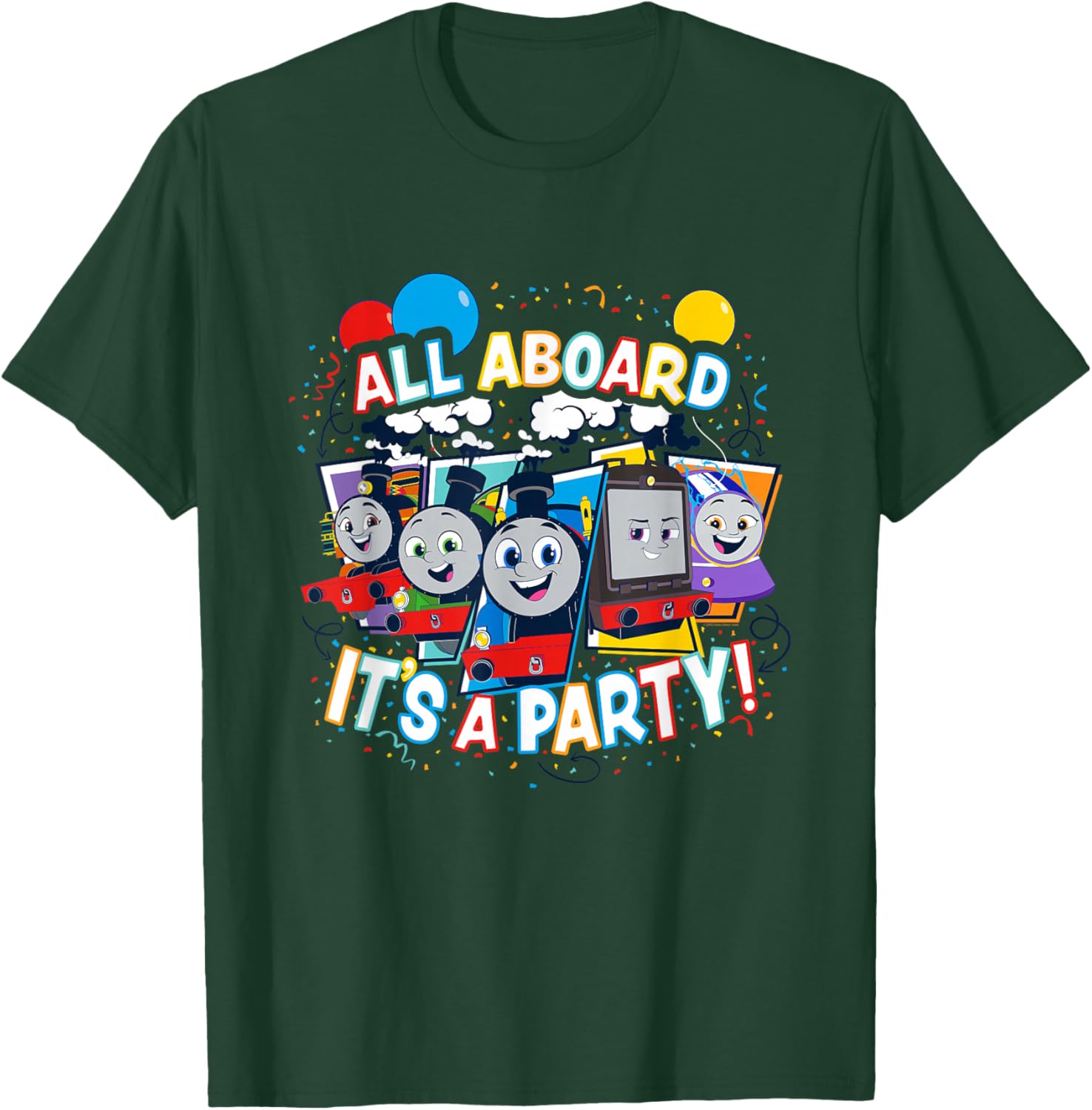 Thomas & Friends All Aboard It's a Party T-Shirt for Kids Fun Fashion - 12