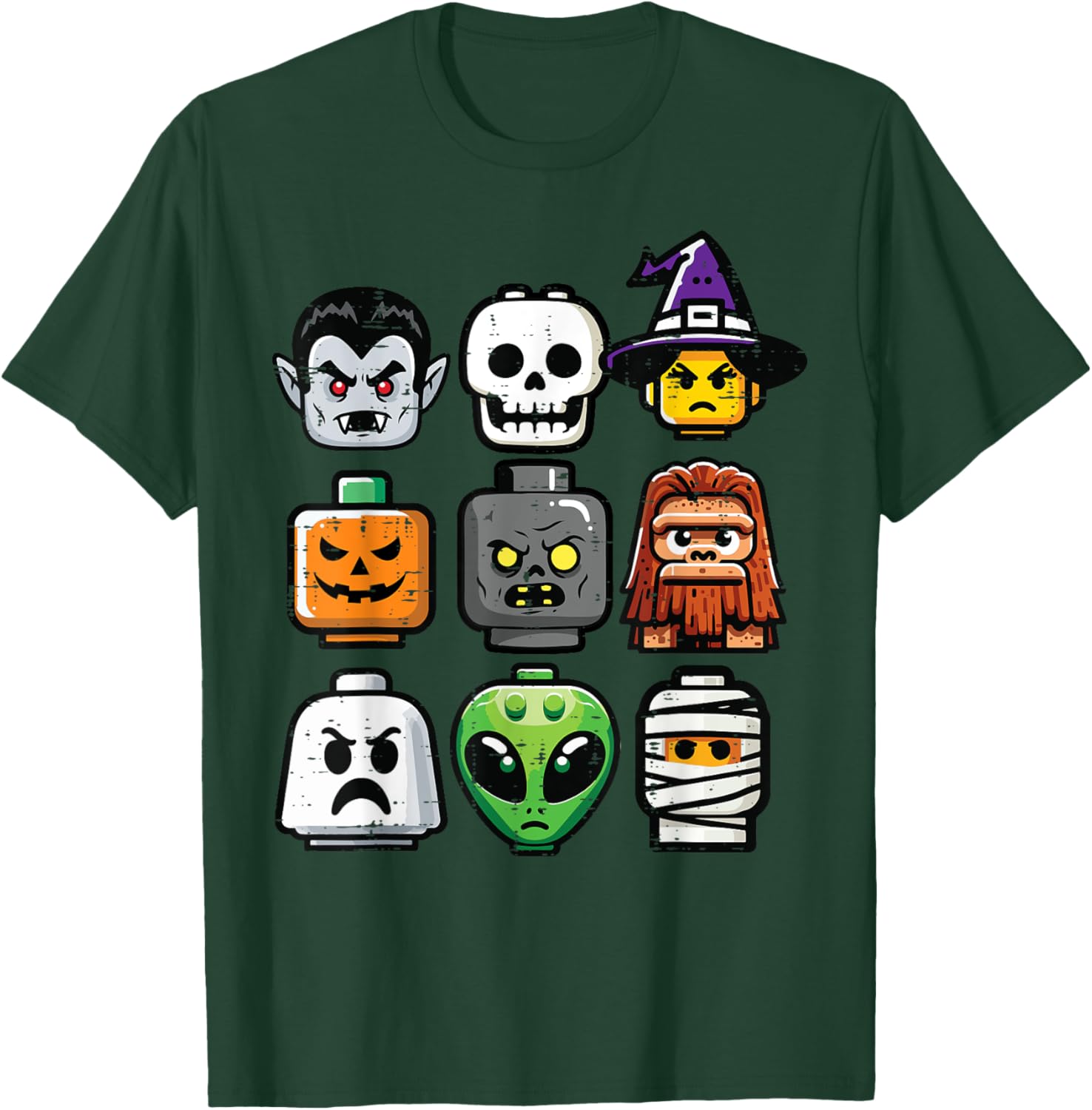 Halloween Pumpkin Ghost Heads T-Shirt for Kids and Boys Costume Fun - 7