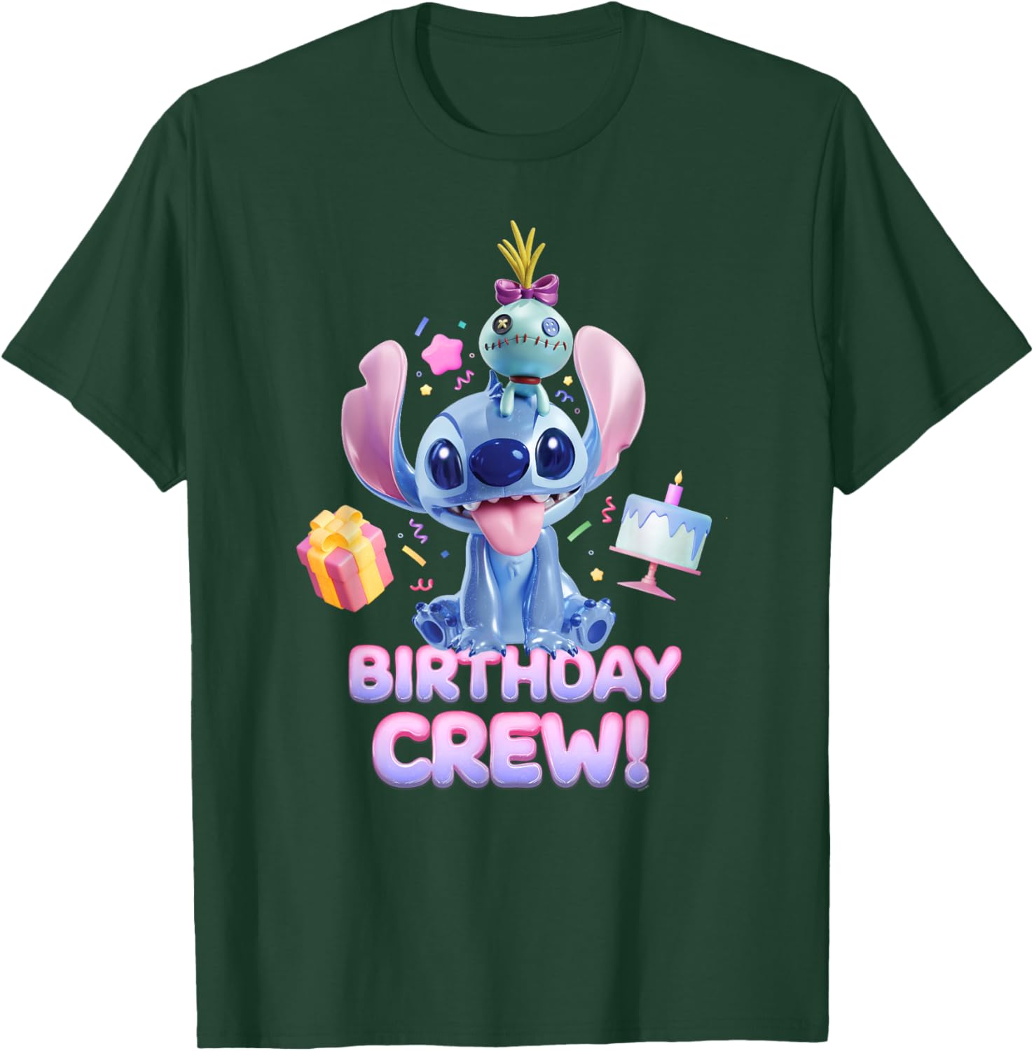 Disney Lilo & Stitch Big Shiny Birthday Crew T-Shirt for Fun Celebrations - 14