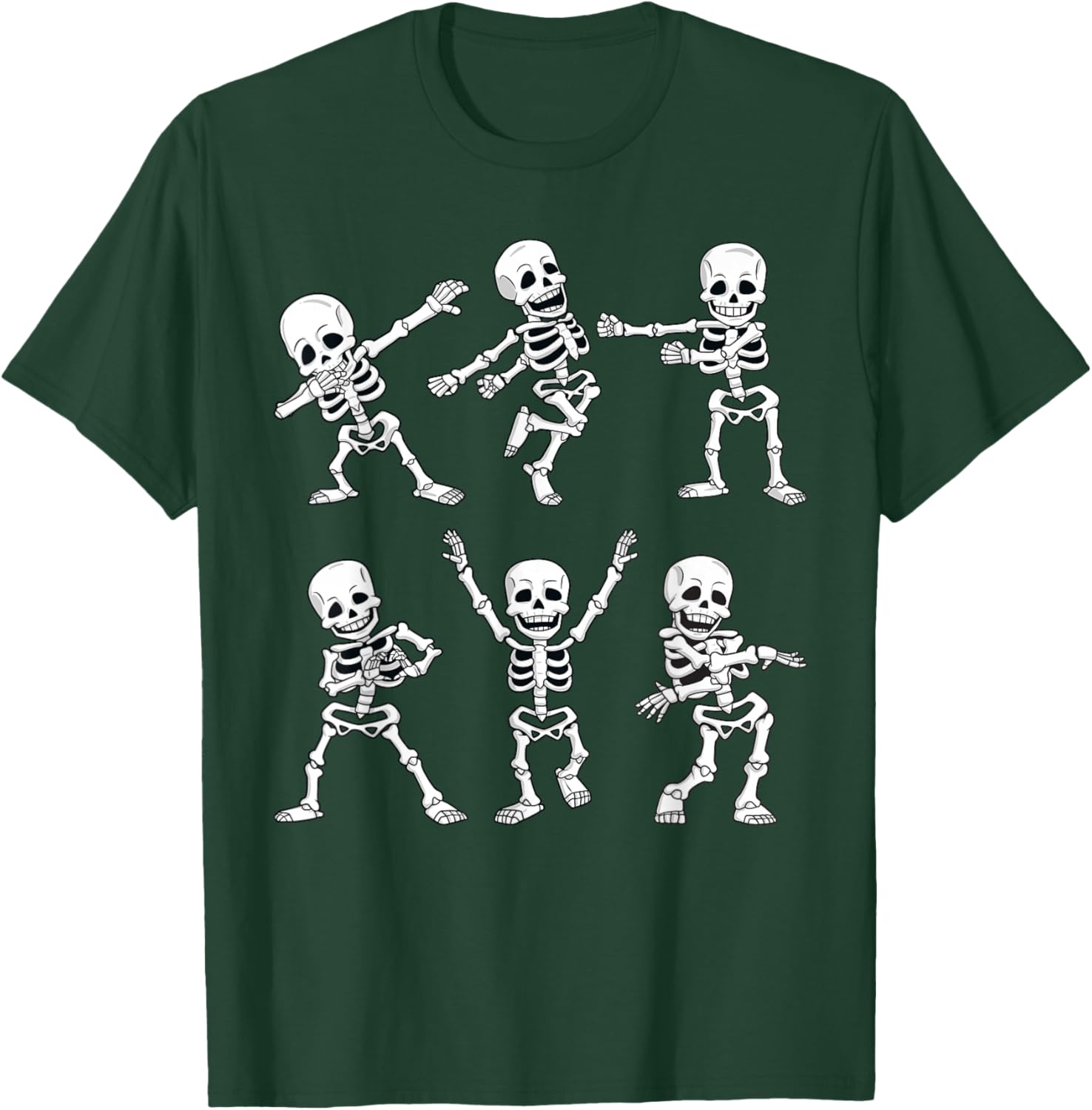 Dancing Skeletons Halloween T-Shirt for Boys and Girls Fun Dance Challenge - 1