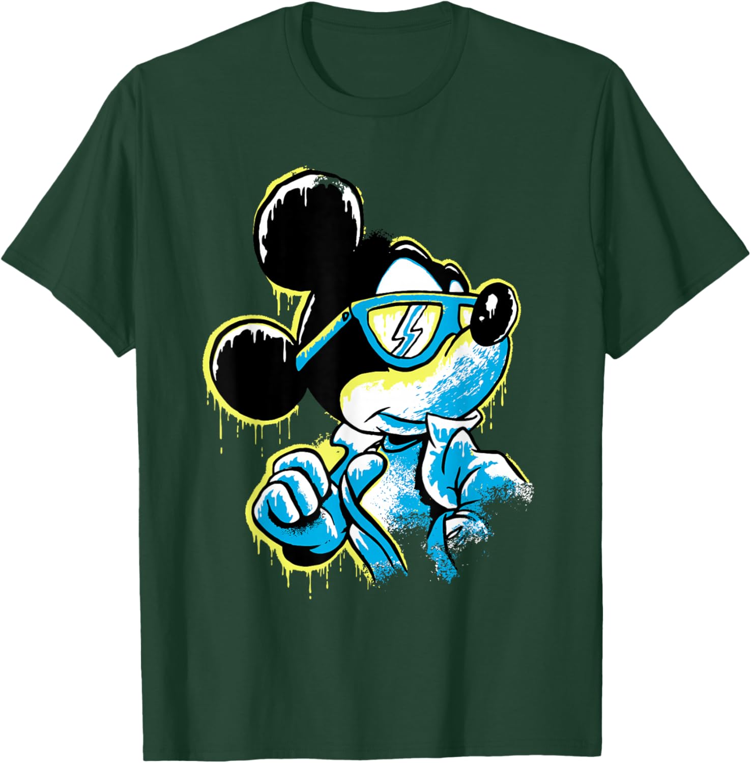 Disney Mickey Mouse Icy Cool Paint Drip T-Shirt for Fun Fashion Lovers - 25