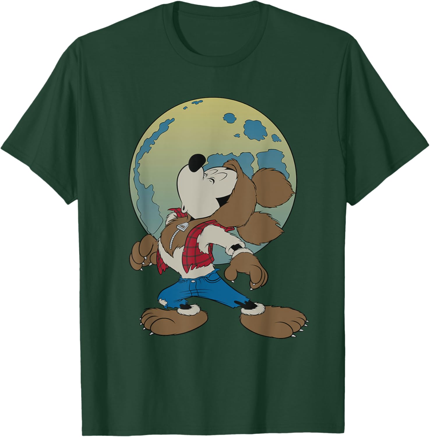 Mickey Mouse Werewolf Halloween Costume T-Shirt for Fun Celebrations - 15