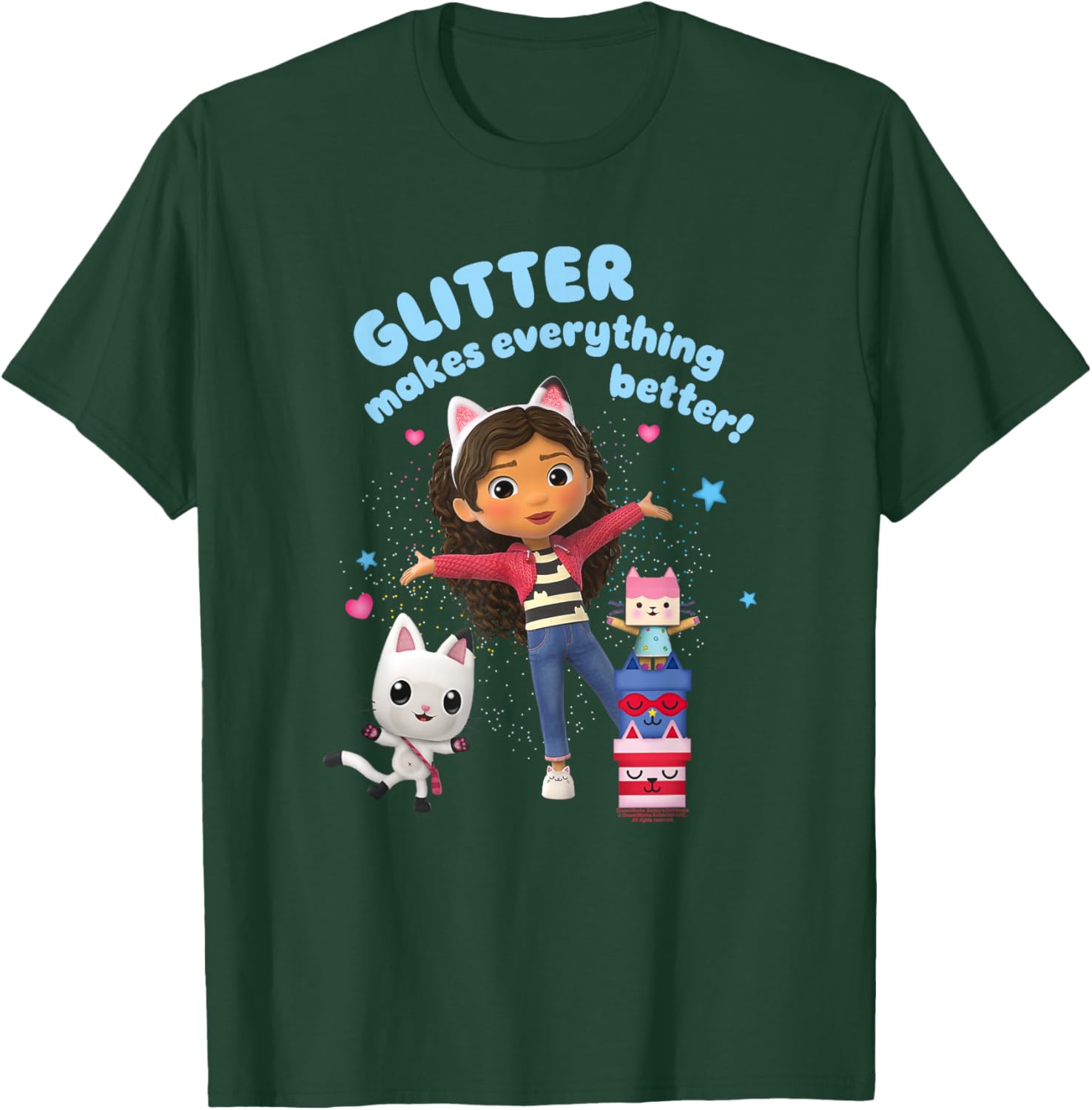 Gabby's Dollhouse Glitter Makes Everything Better T-Shirt for Kids - 8