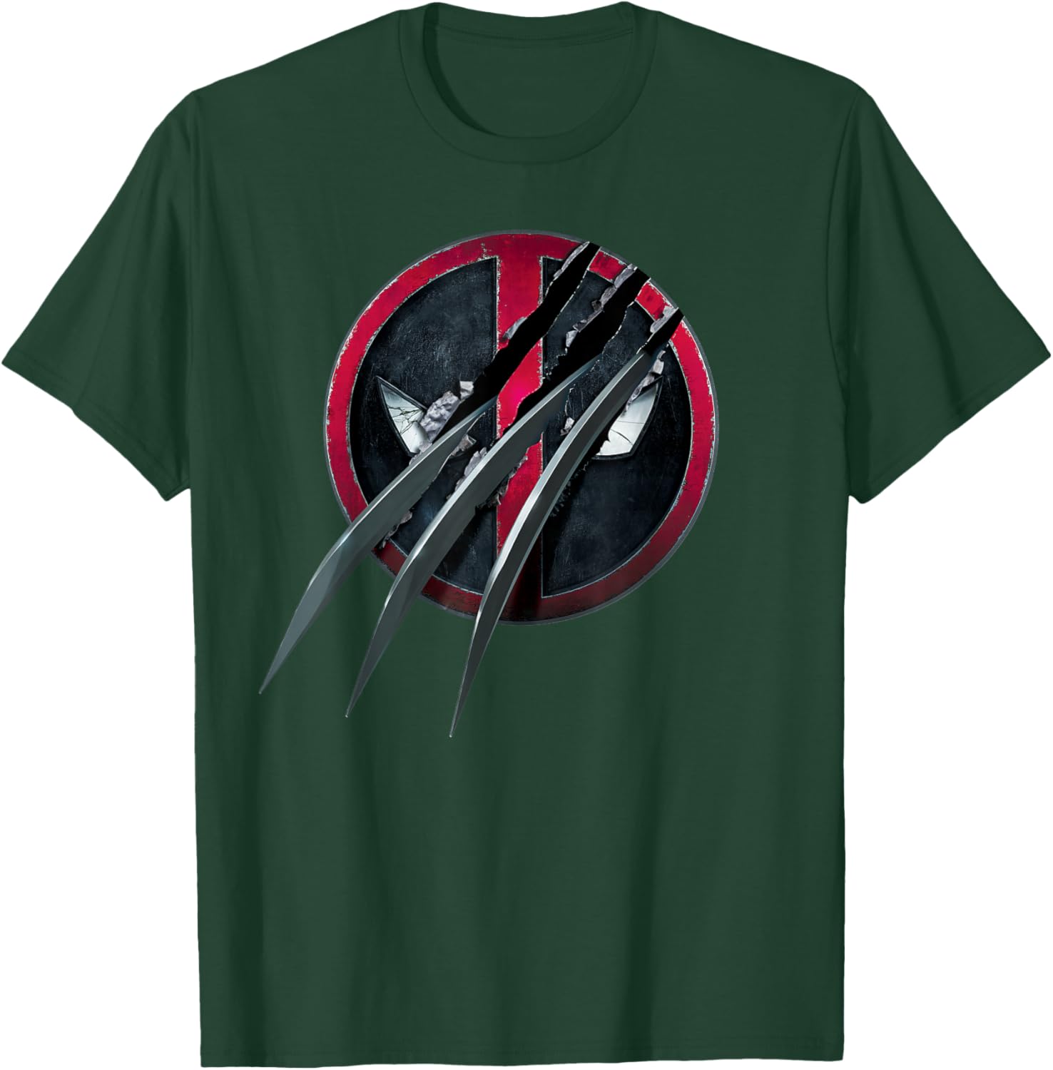 Deadpool and Wolverine Icon T-Shirt with Claws for Marvel Fans - 11