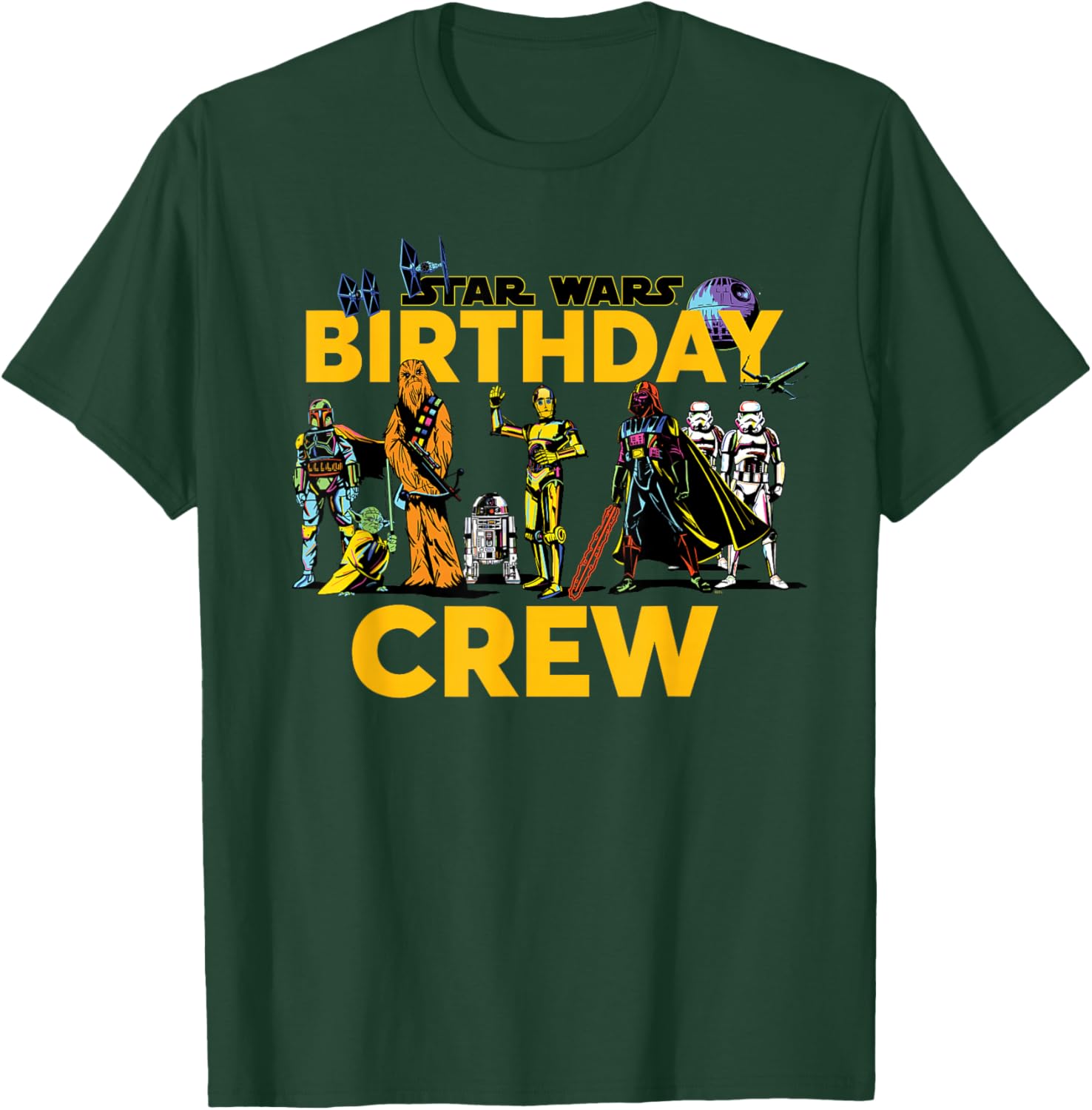 Star Wars Birthday Crew Matching T-Shirt for Classic Characters Fans - 10