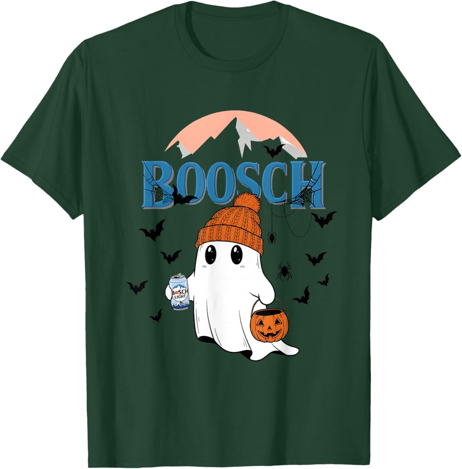 Cute Ghost Beer Pumpkins Halloween T-Shirt for Fun Holiday Spirit - 15
