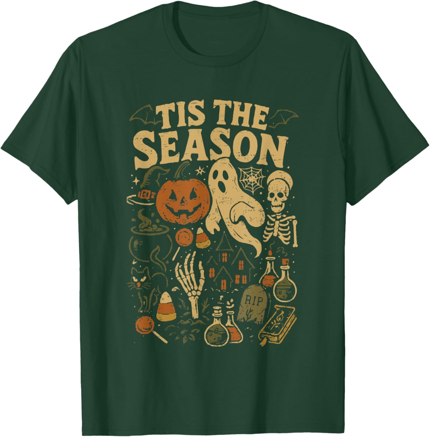 Spooky Season Pumpkin Witch Halloween Vibes T-Shirt for Festive Fun - 13