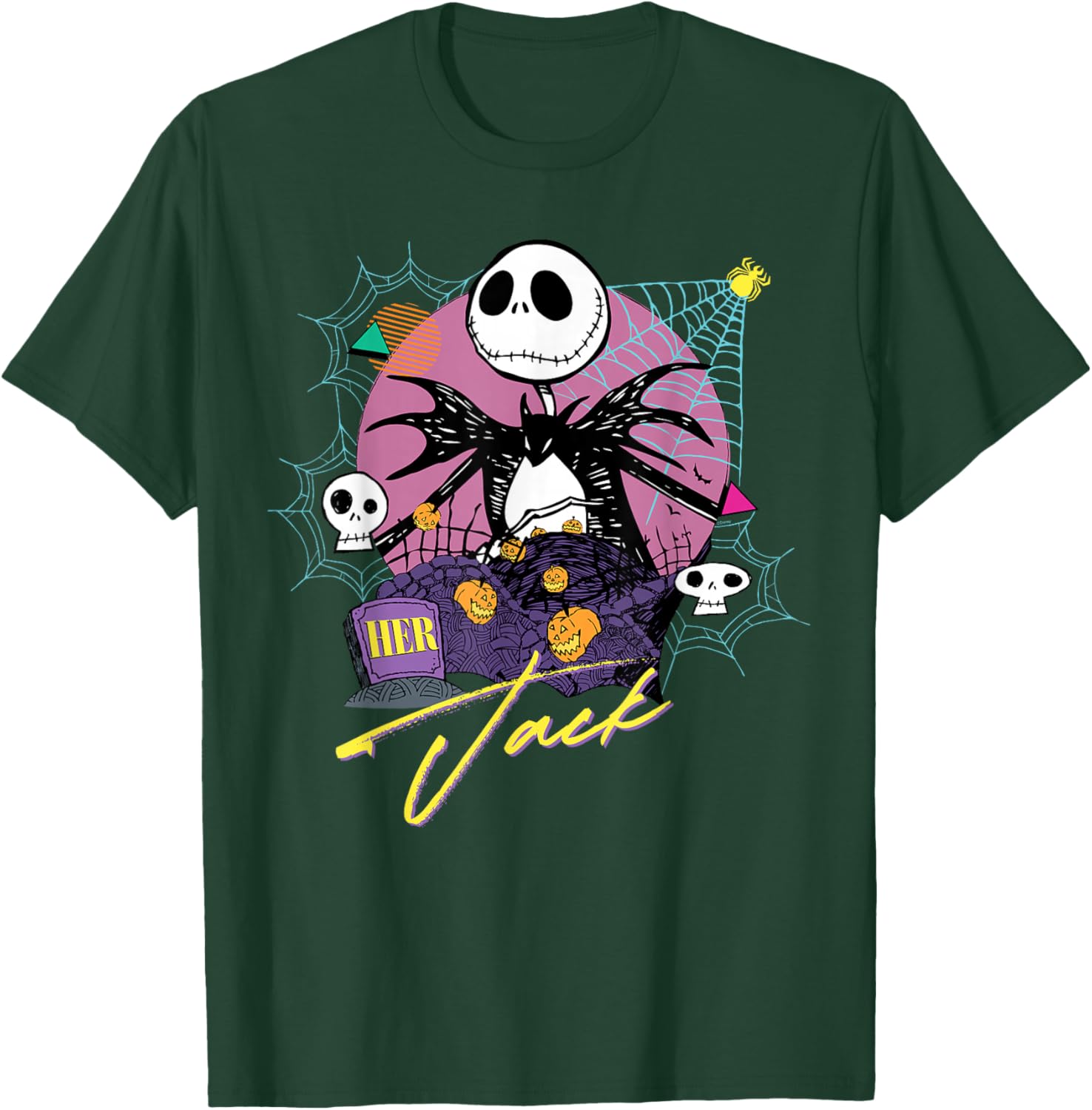 Disney The Nightmare Before Christmas Matching Her Jack T-Shirt for Fans - 17