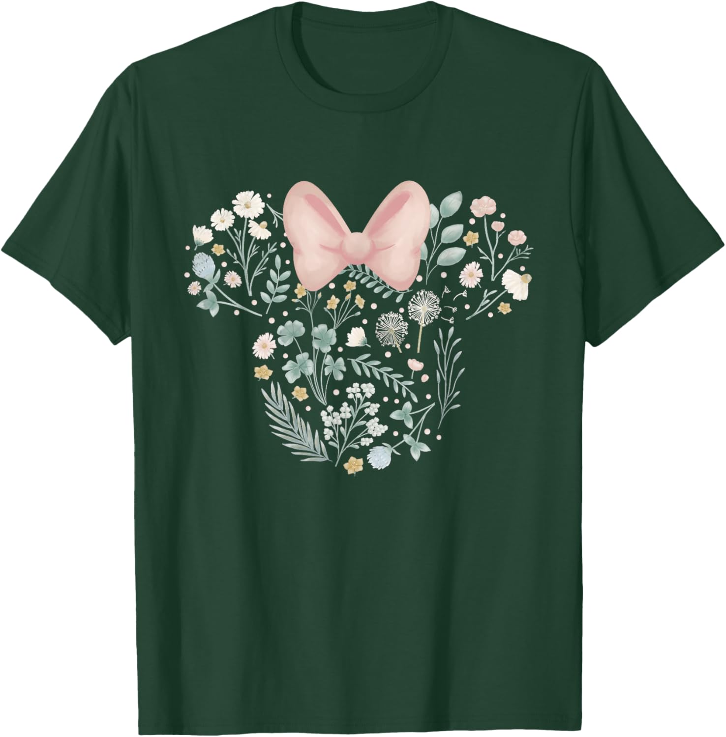 Disney Minnie Mouse Spring Flowers T-Shirt for Stylish Kids and Adults - 11