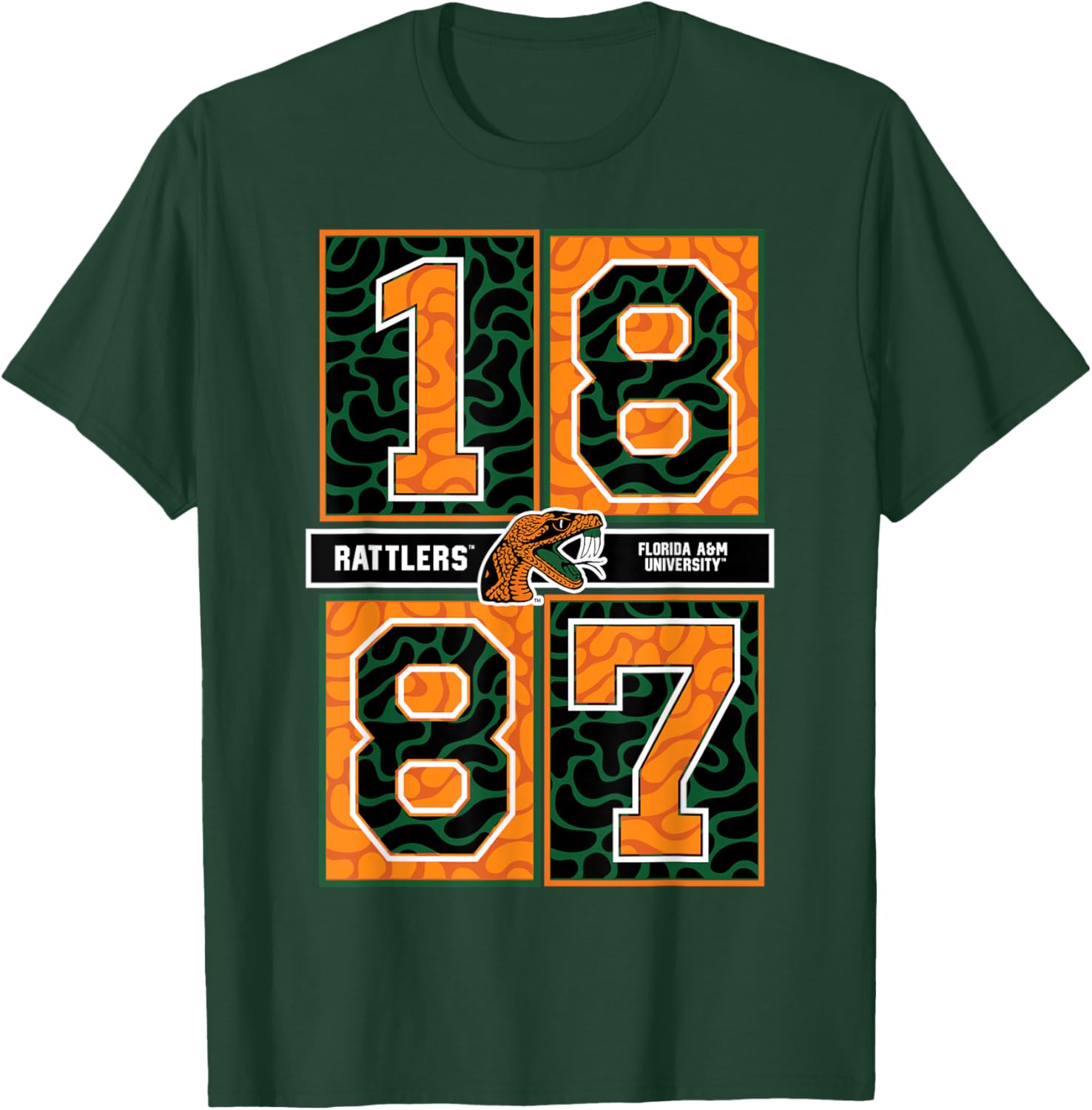 Florida A&M University Rattlers Concrete Date HBCU T-Shirt for Fans - 6