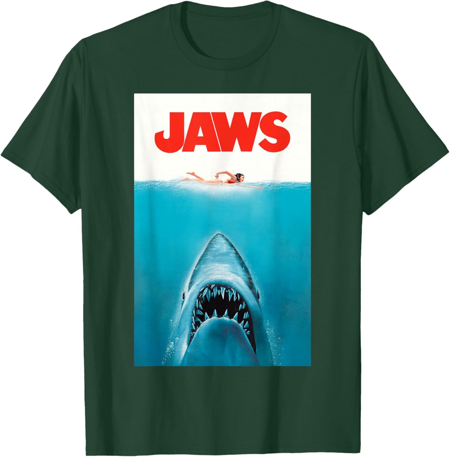 Jaws 50th Anniversary Classic T-Shirt with Front and Back Artwork - 19