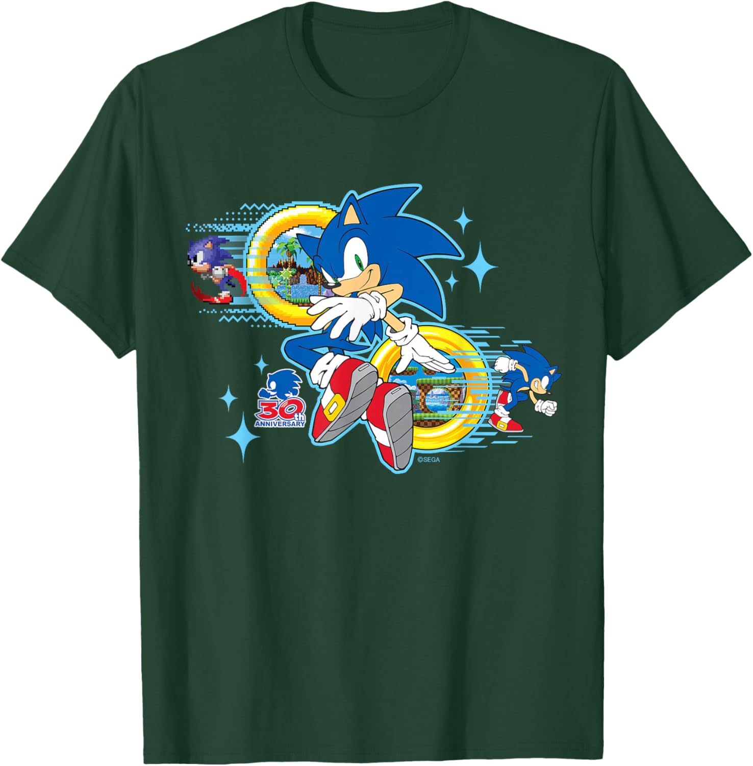 Sonic the Hedgehog 30th Anniversary Short Sleeve Tee for Fans - 10