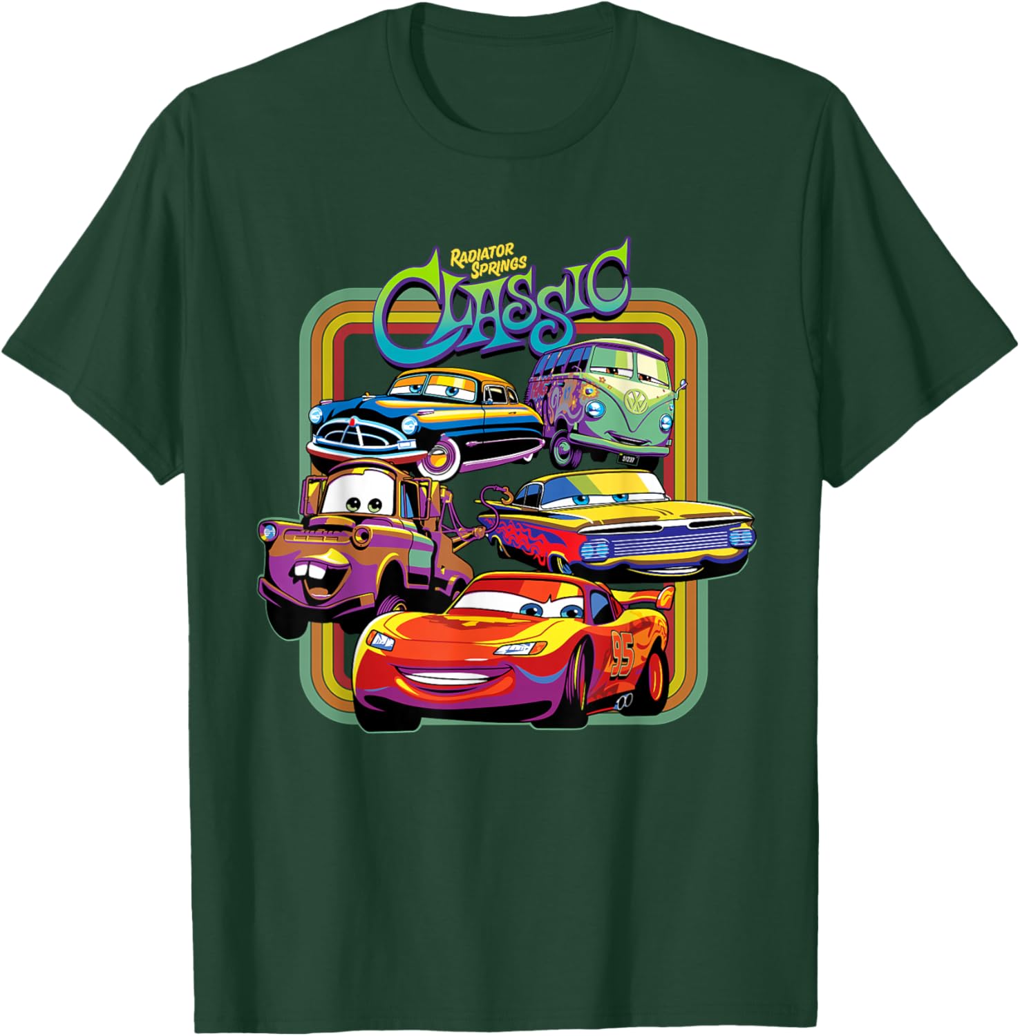 Disney PIXAR Cars Radiator Springs Classic T-Shirt for Kids and Adults - 14