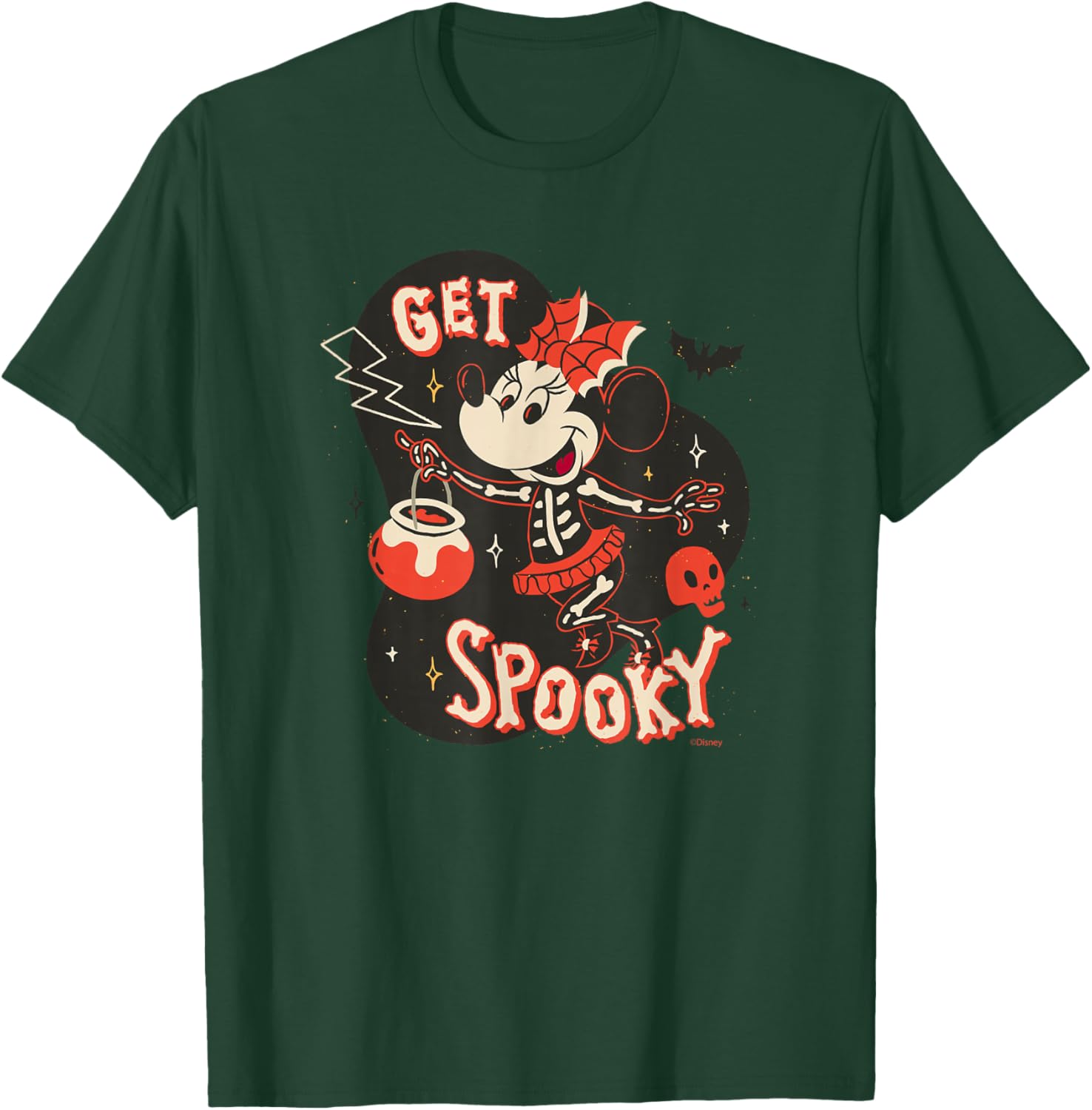 Disney Minnie Mouse Skeleton T-Shirt for Spooky Halloween Fun - 10