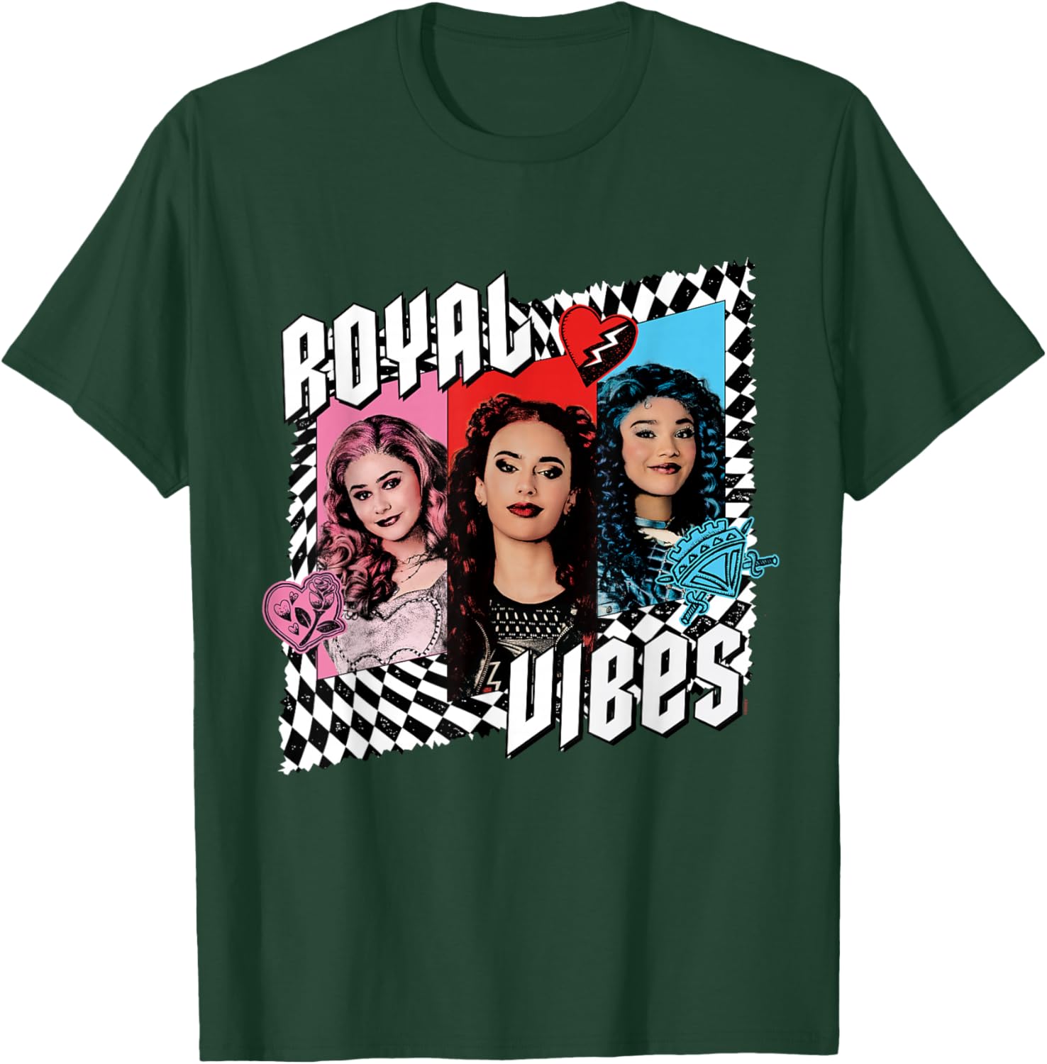 Disney Descendants 4 Trio Royal Vibes T-Shirt for Kids and Teens - 2
