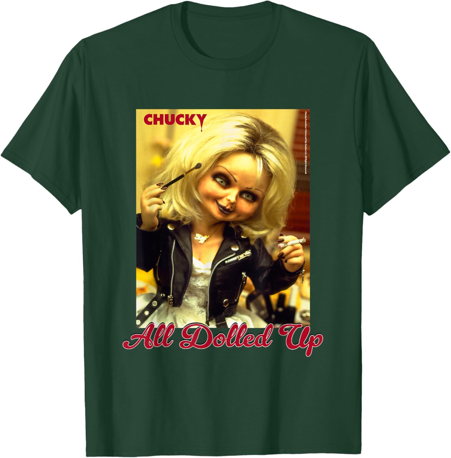 Chucky and Tiffany All Dolled Up T-Shirt for Horror Movie Fans - 22
