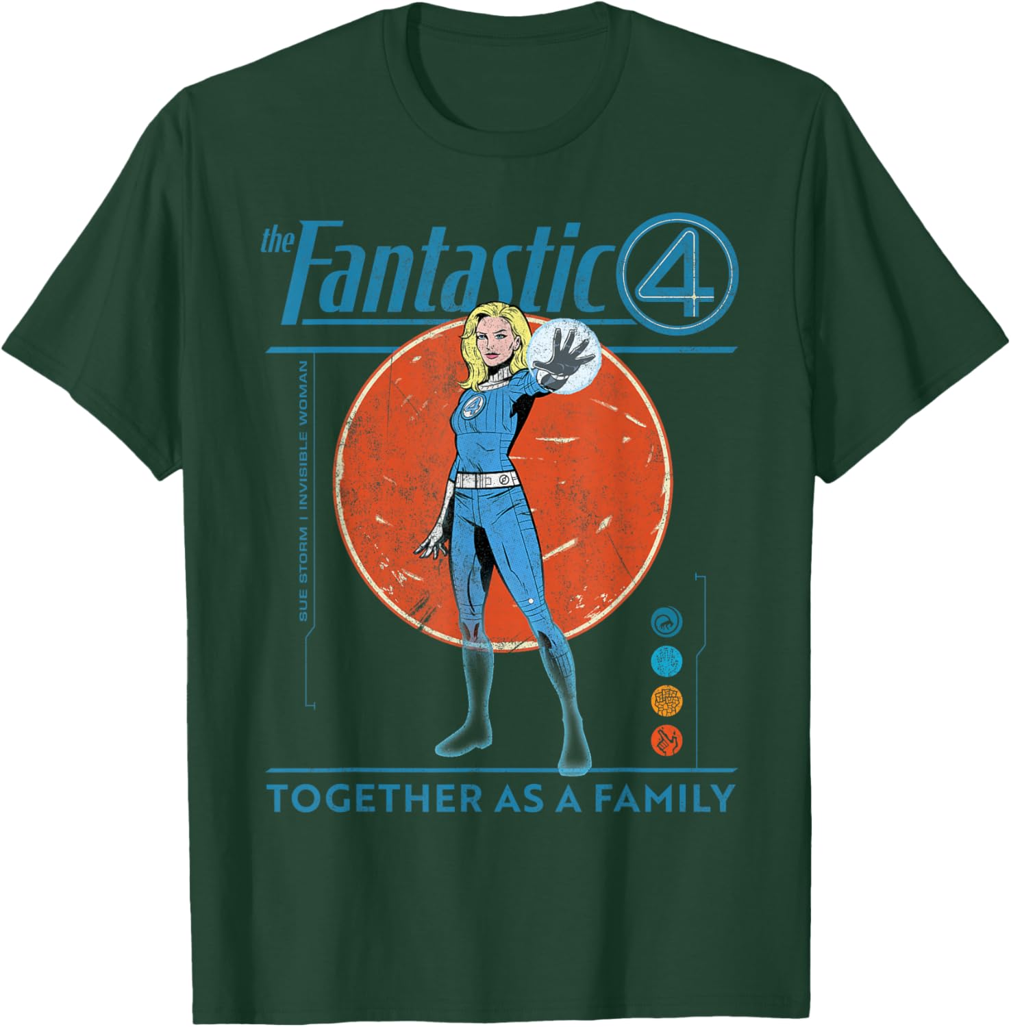 Marvel Fantastic Four Retro T-Shirt Featuring The Invisible Woman Design - 16