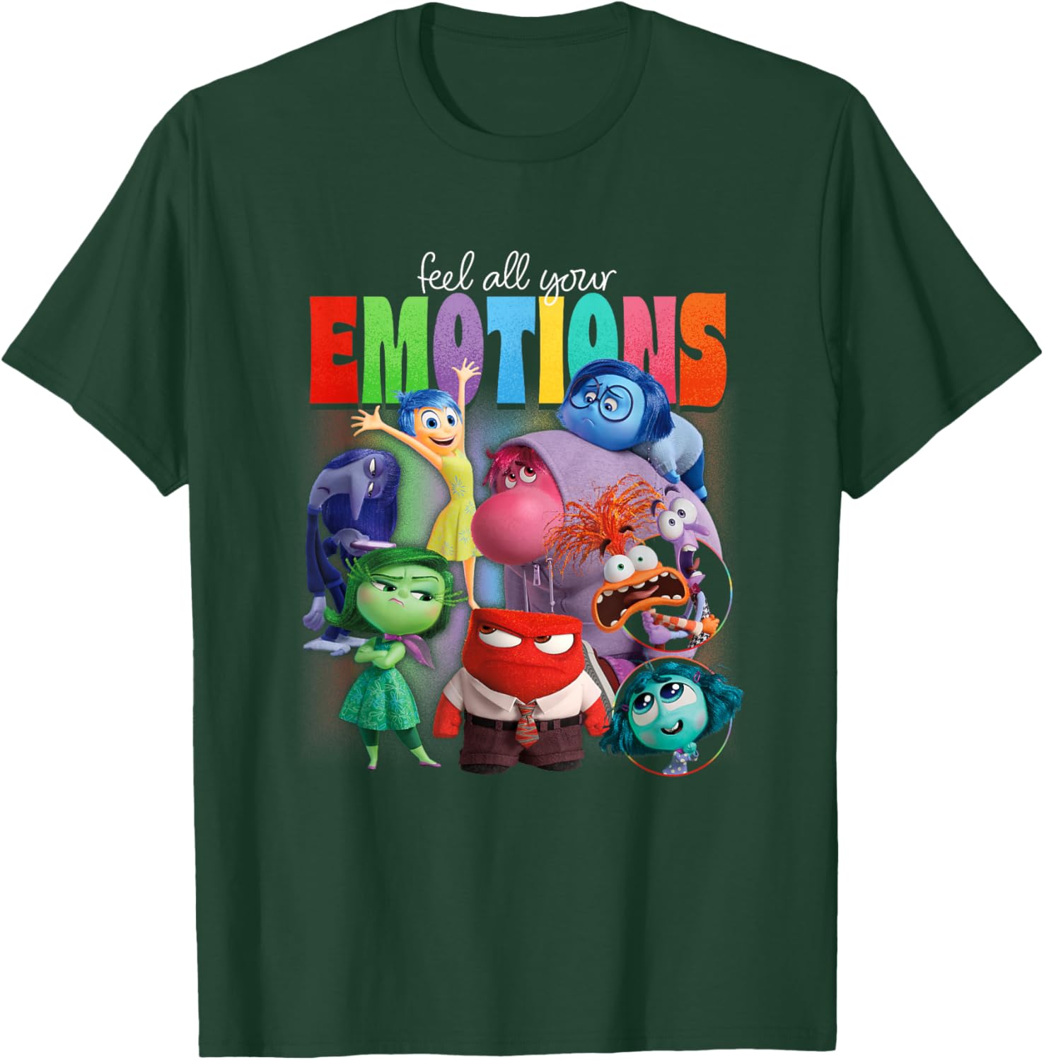 Disney Pixar Inside Out 2 Feel All Your Emotions Vintage T-Shirt - 8