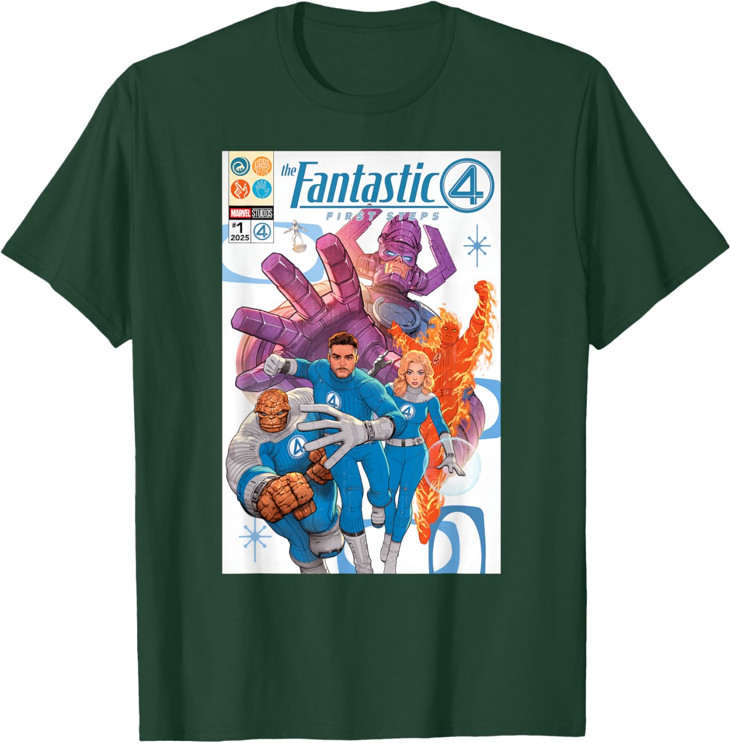 Marvel Fantastic Four Comic Book Cover Art T-Shirt for Fans and Collectors - 9