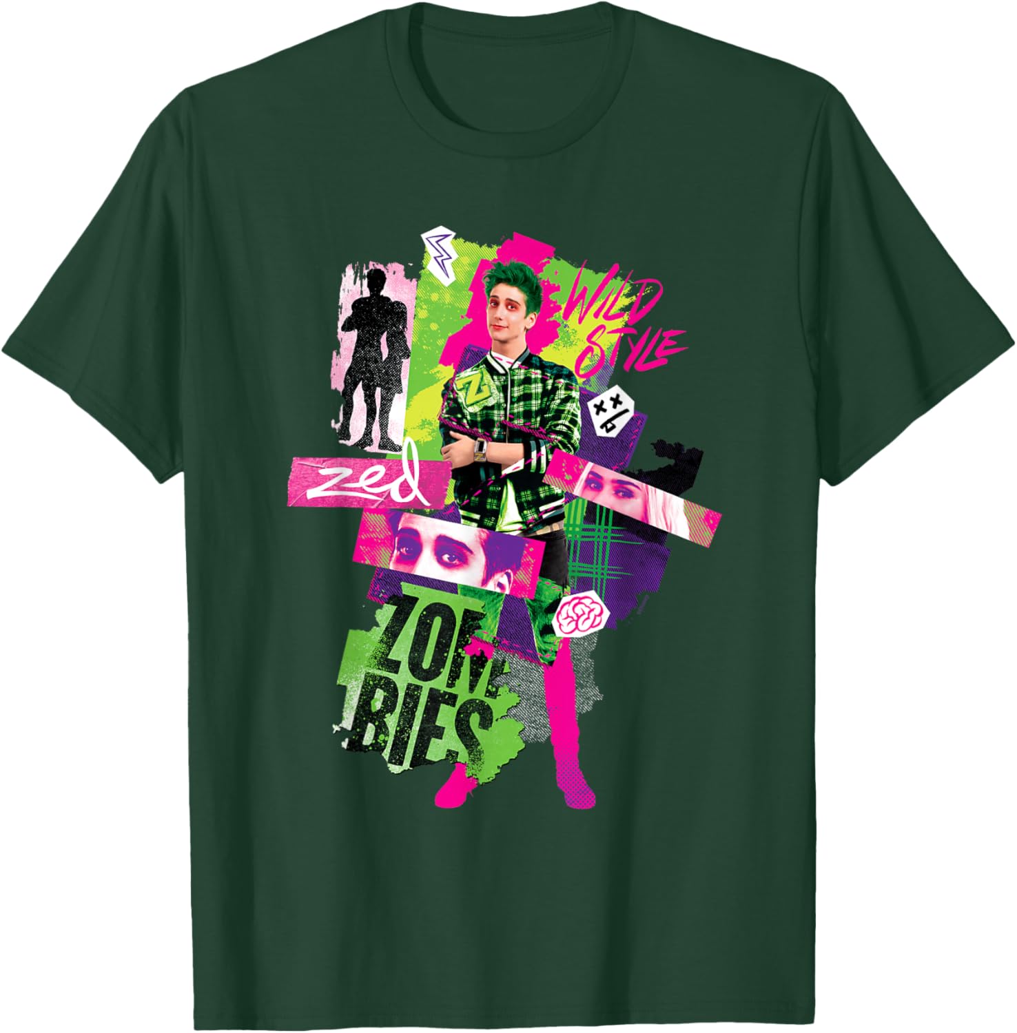Disney Zombies 3 Zed Wild Style T-Shirt Perfect for Young Fans - 3
